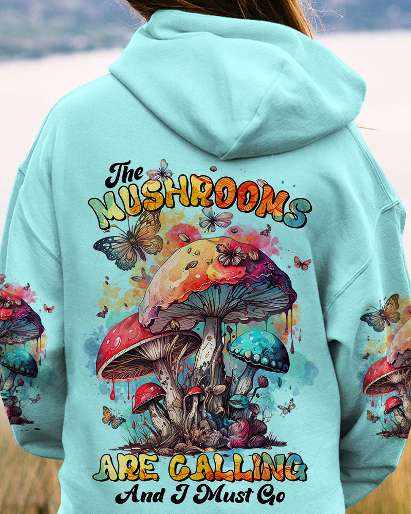 THE MUSHROOMS ARE CALLING WATERCOLOR ALL OVER PRINT - TLTR1603232