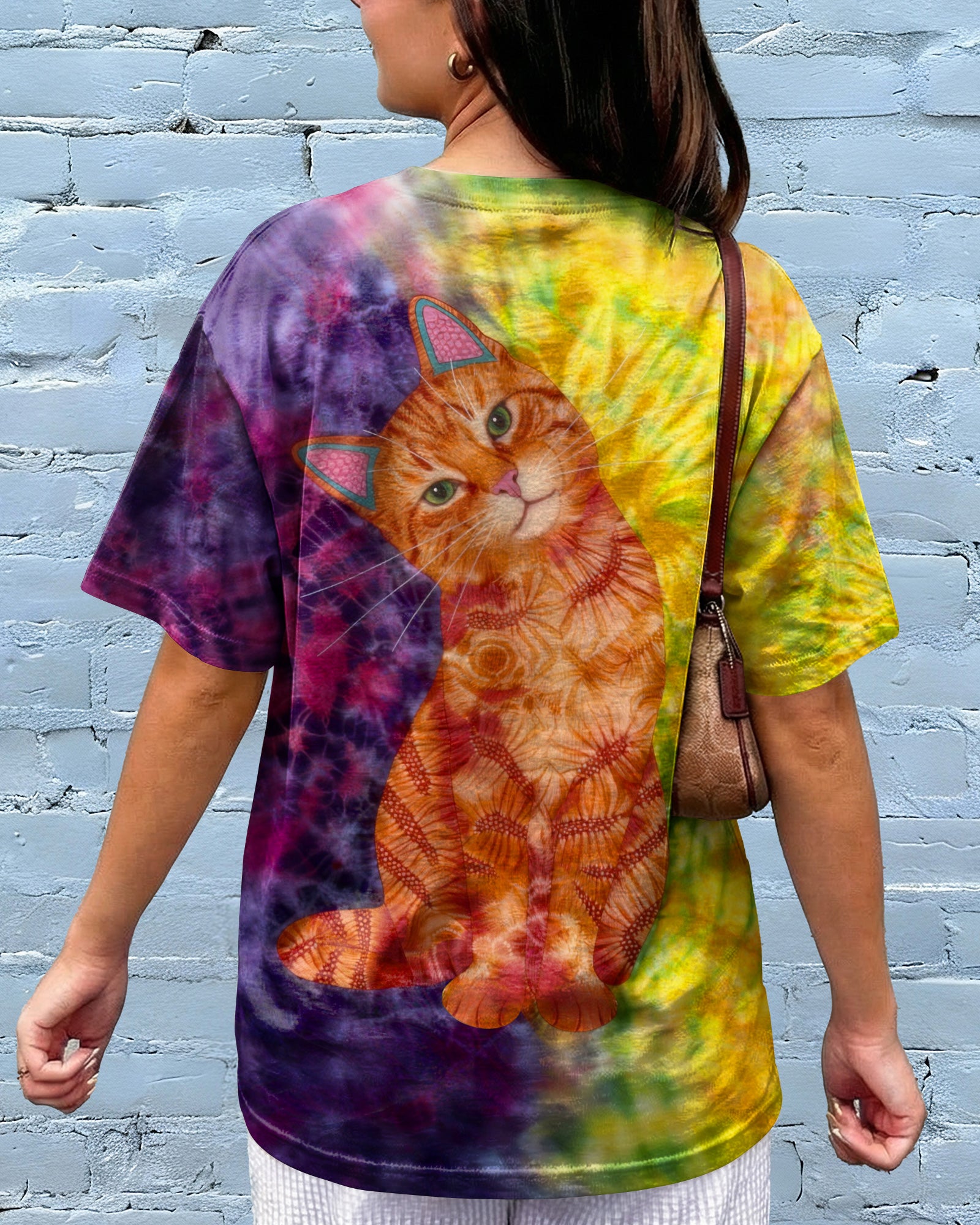 GROOVY CUTE CAT ALL OVER PRINT - TLHG2104261