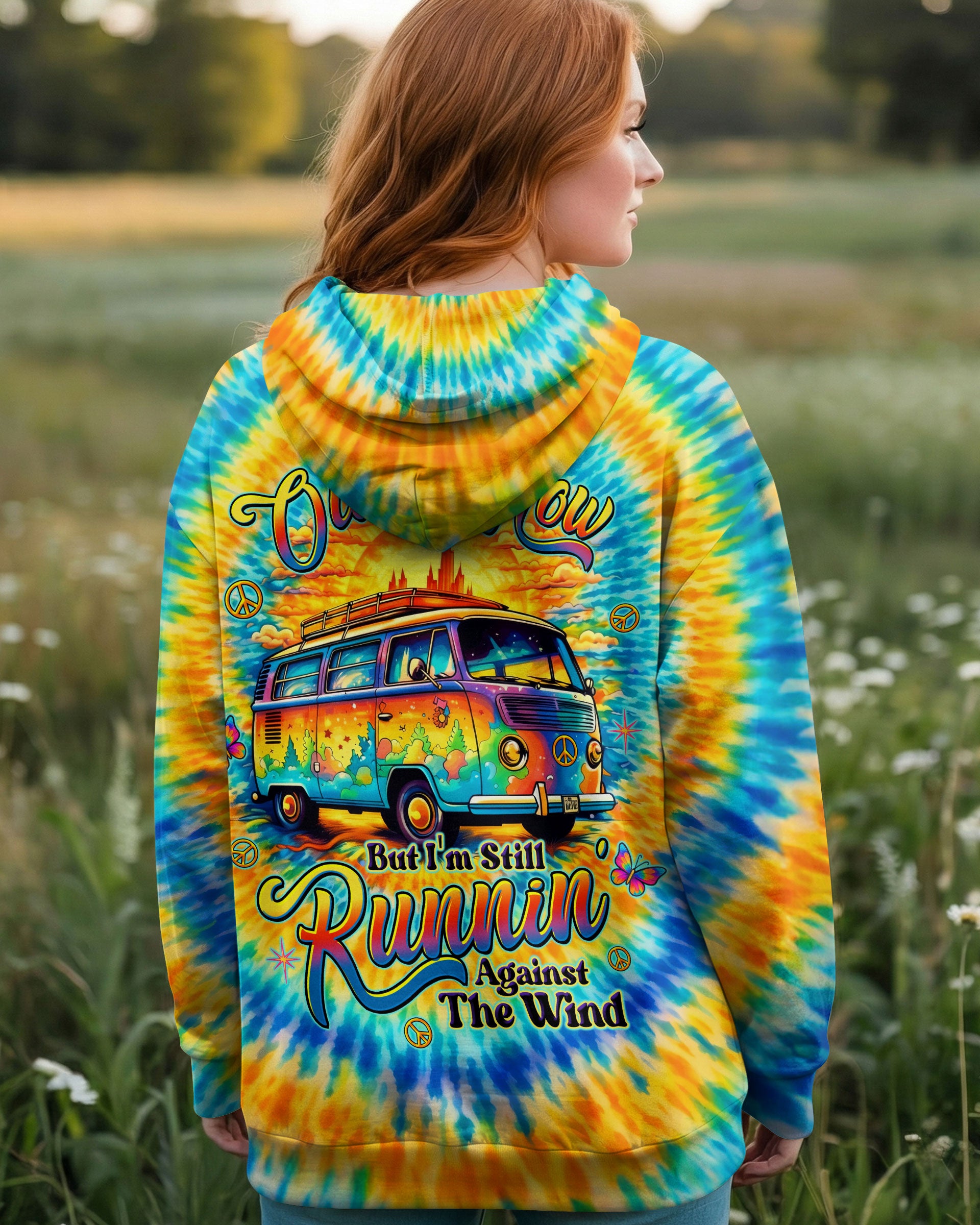 RUNNING AGAINST THE WIND BUS SWIRL ALL OVER PRINT  - TLTW1603261