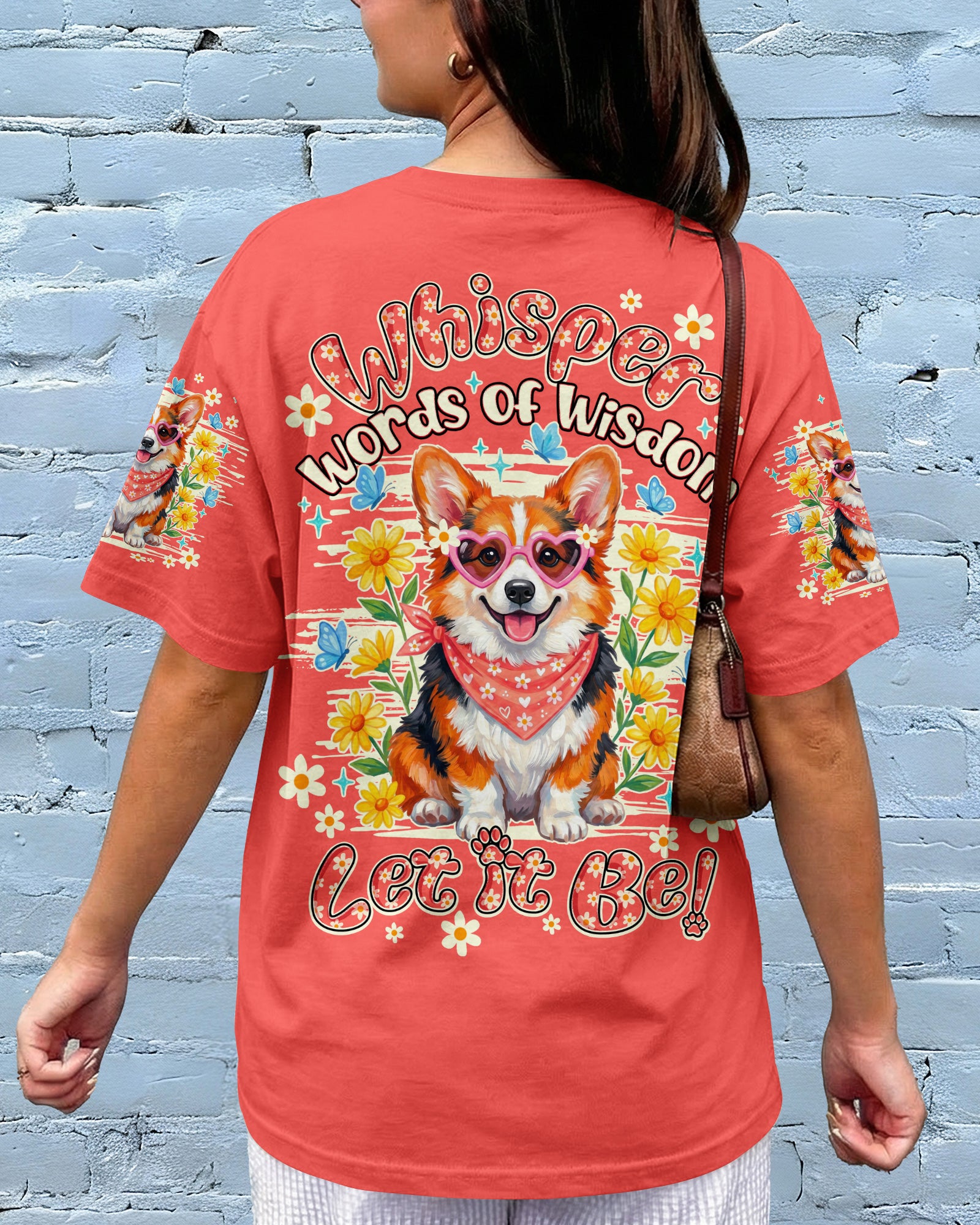 WHISPER WORDS OF WISDOM LET IT BE CORGI ALL OVER PRINT - TY0904262