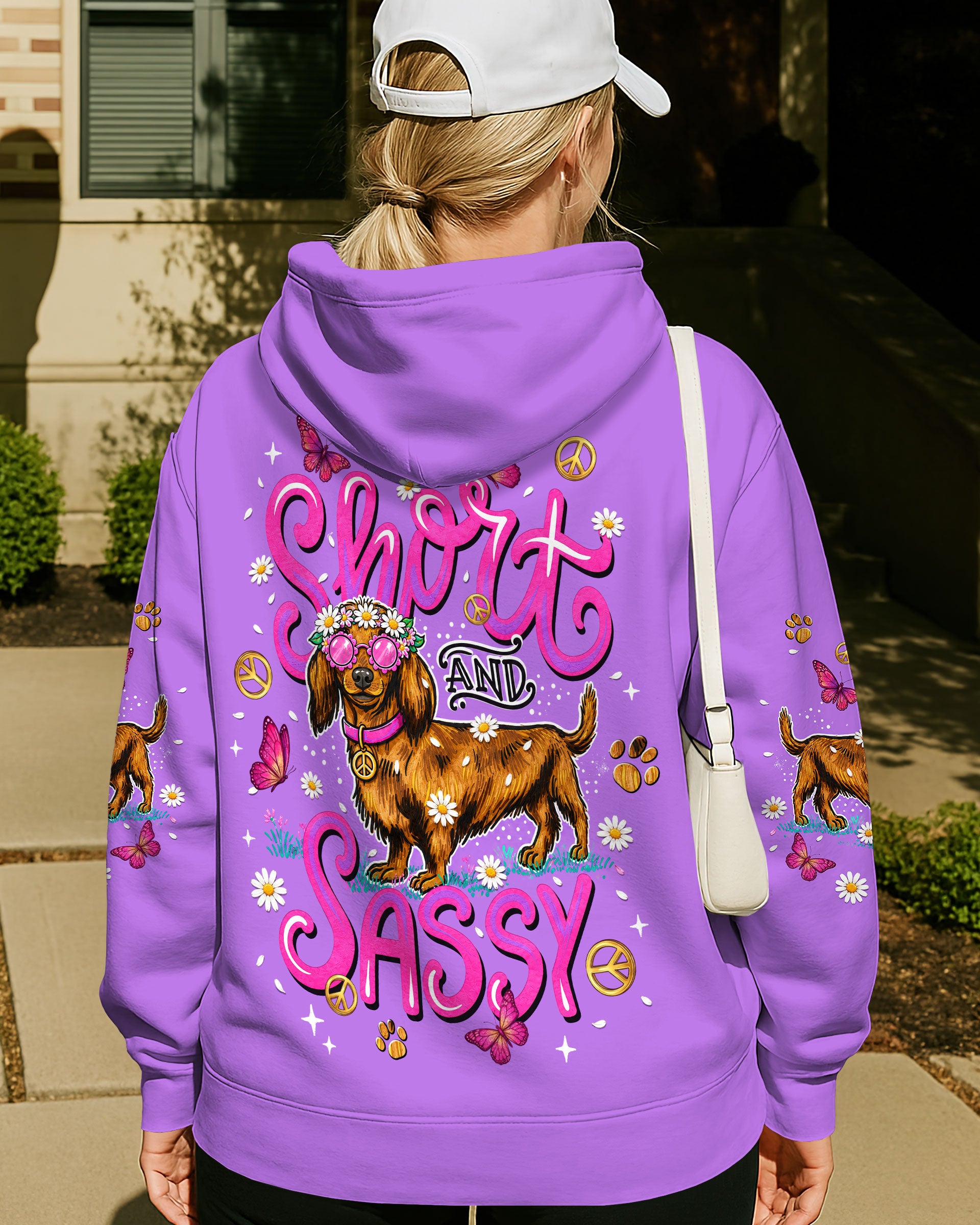 SHORT AND SASSY  DACHSHUND DOG  ALL OVER PRINT - TLNT2605262