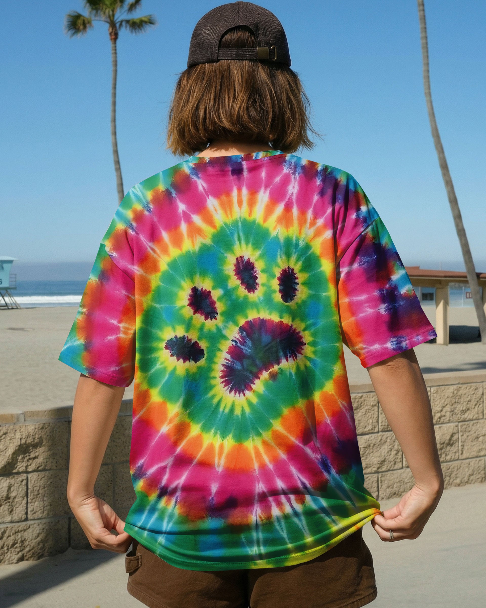 PAW PRINT TIE DYE ALL OVER PRINT - TLTW0912251