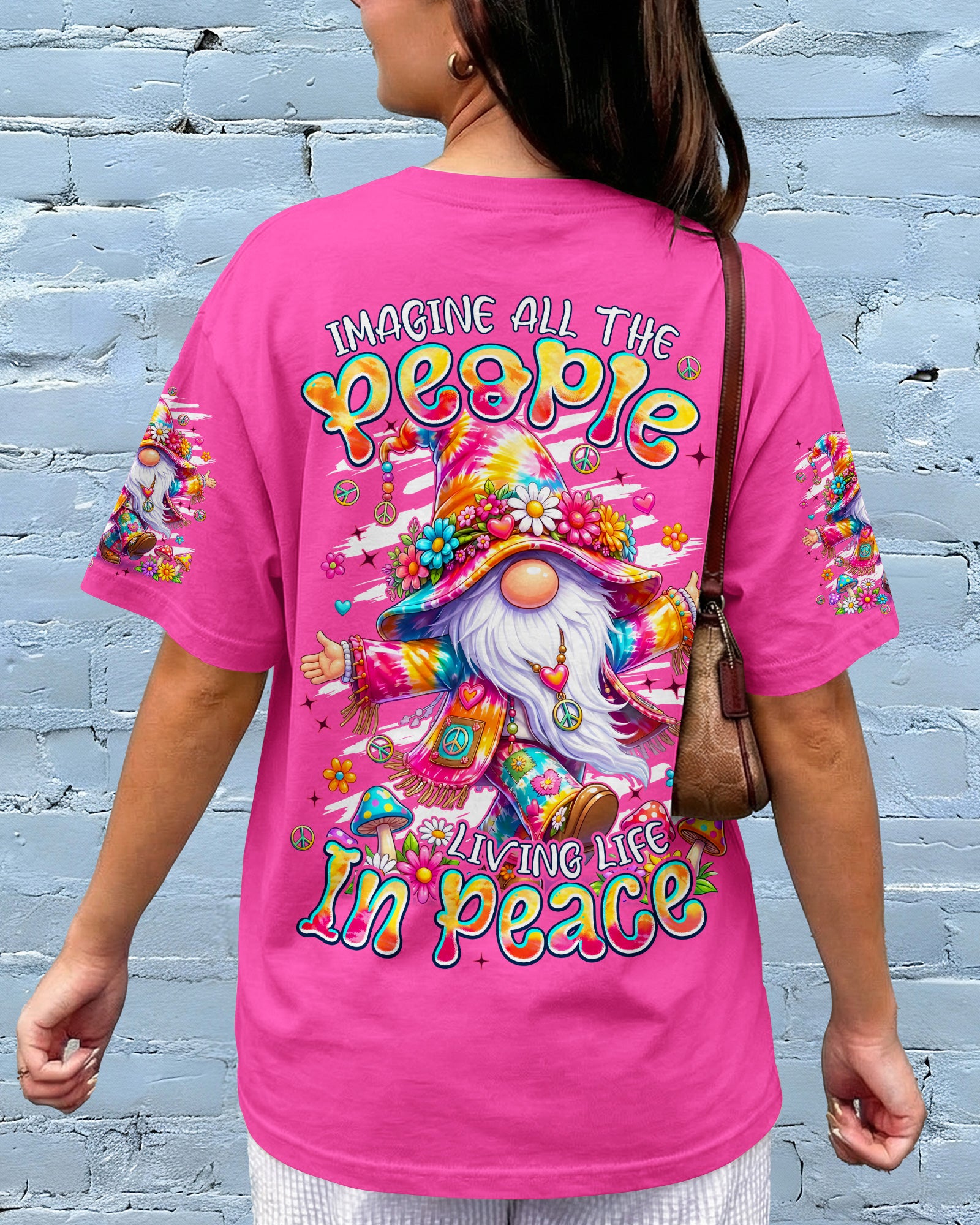 IMAGINE ALL THE PEOPLE LIVING LIFE IN PEACE GNOME ALL OVER PRINT - TYPQ2907262
