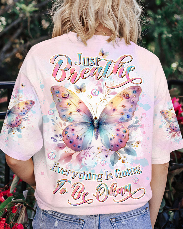 JUST BREATHE BUTTERFLY ALL OVER PRINT - TLTW2103242
