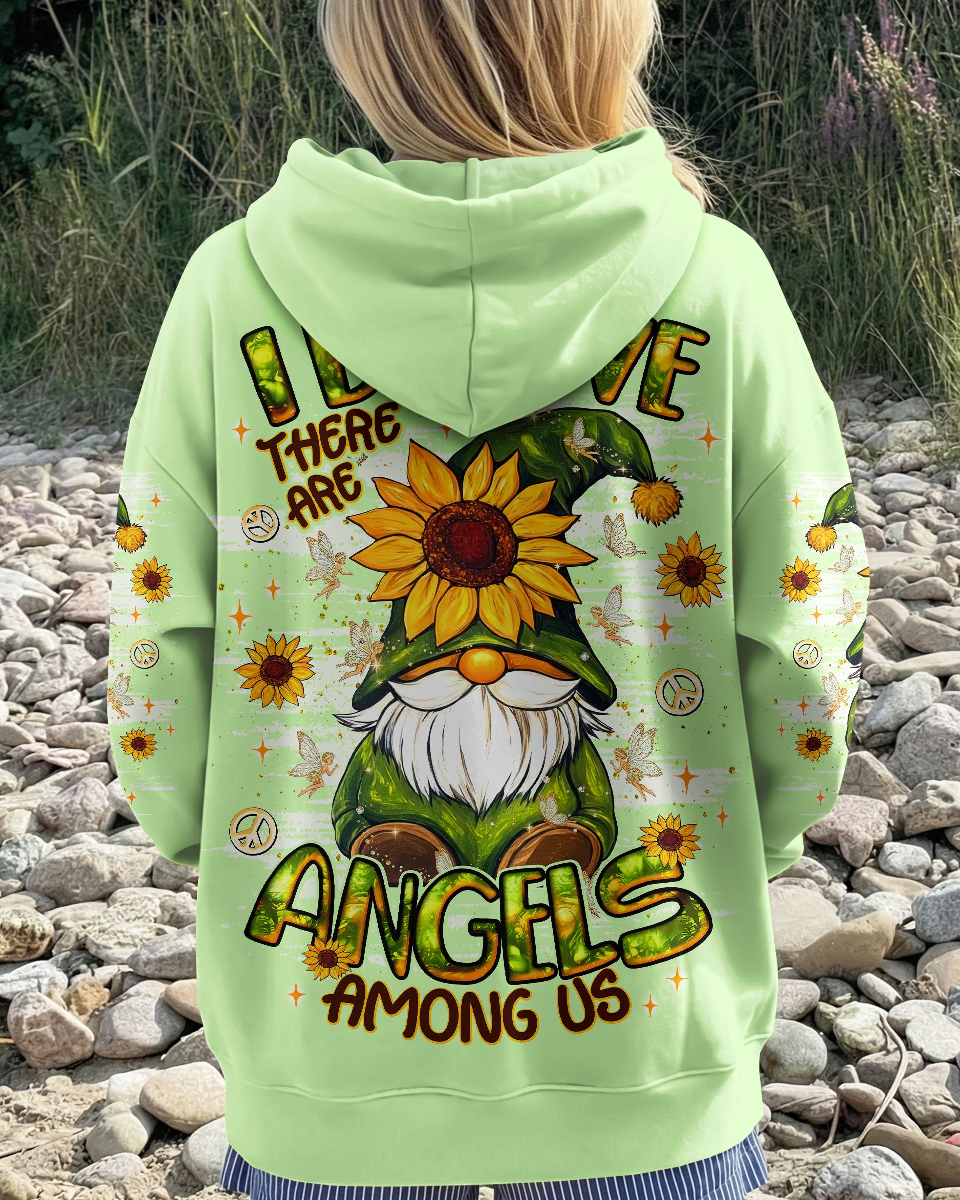I BELIEVE THERE ARE ANGELS AMONG US GNOME  ALL OVER PRINT - TLNT0502261