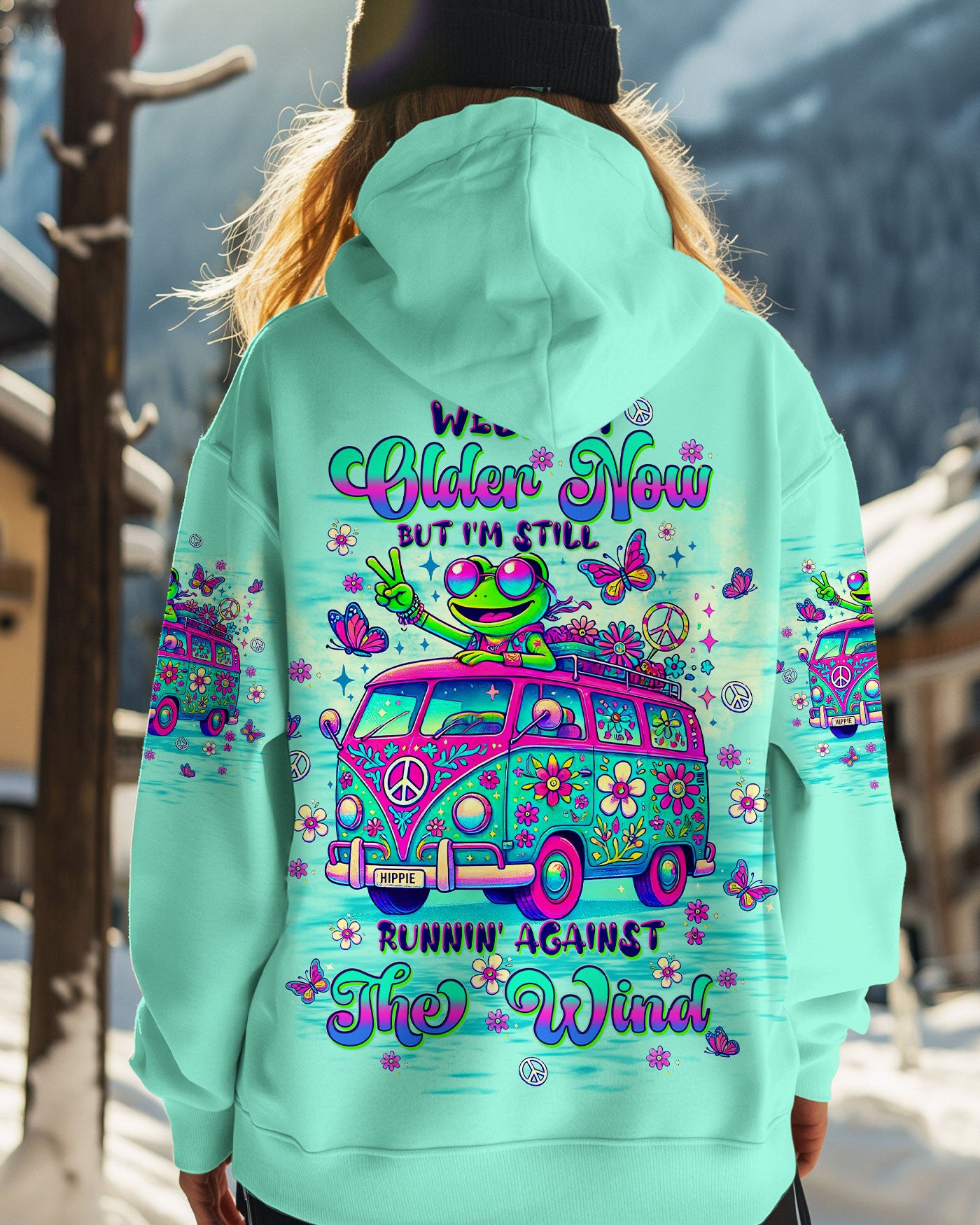 RUNNING AGAINST THE WIND BUS FROG ALL OVER PRINT - TLTW1610243