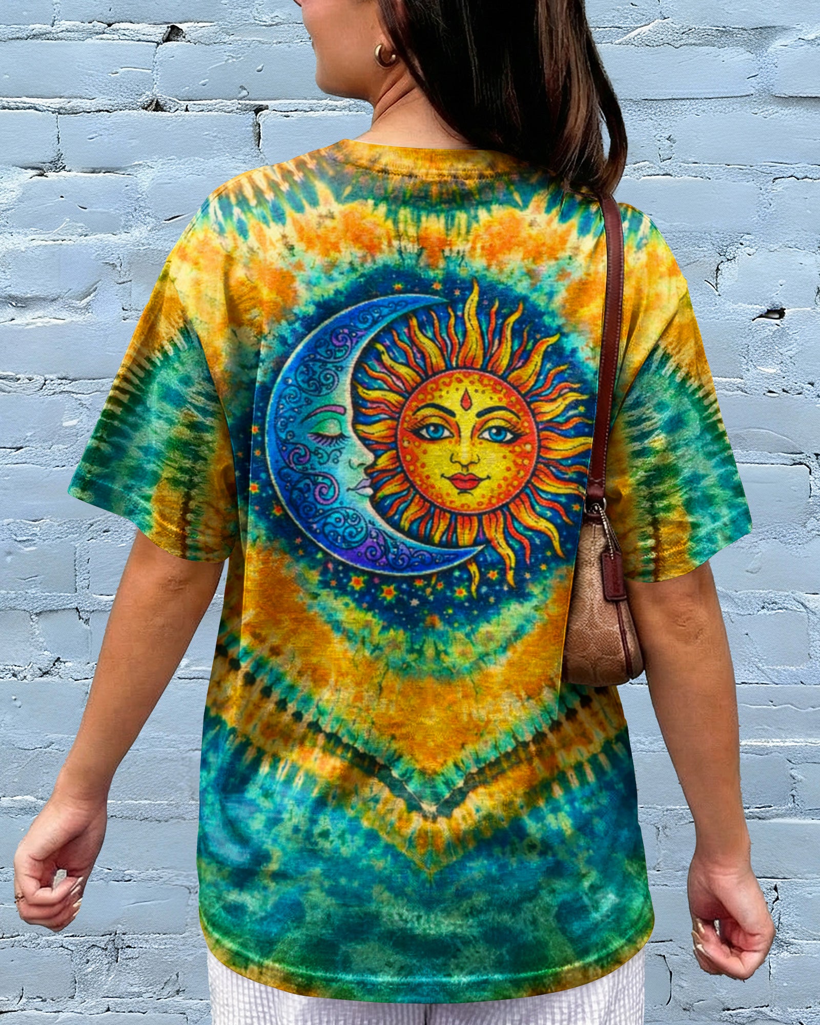 HIPPIE SUN & MOON  SWIRL ALL OVER PRINT - TLTW0203262