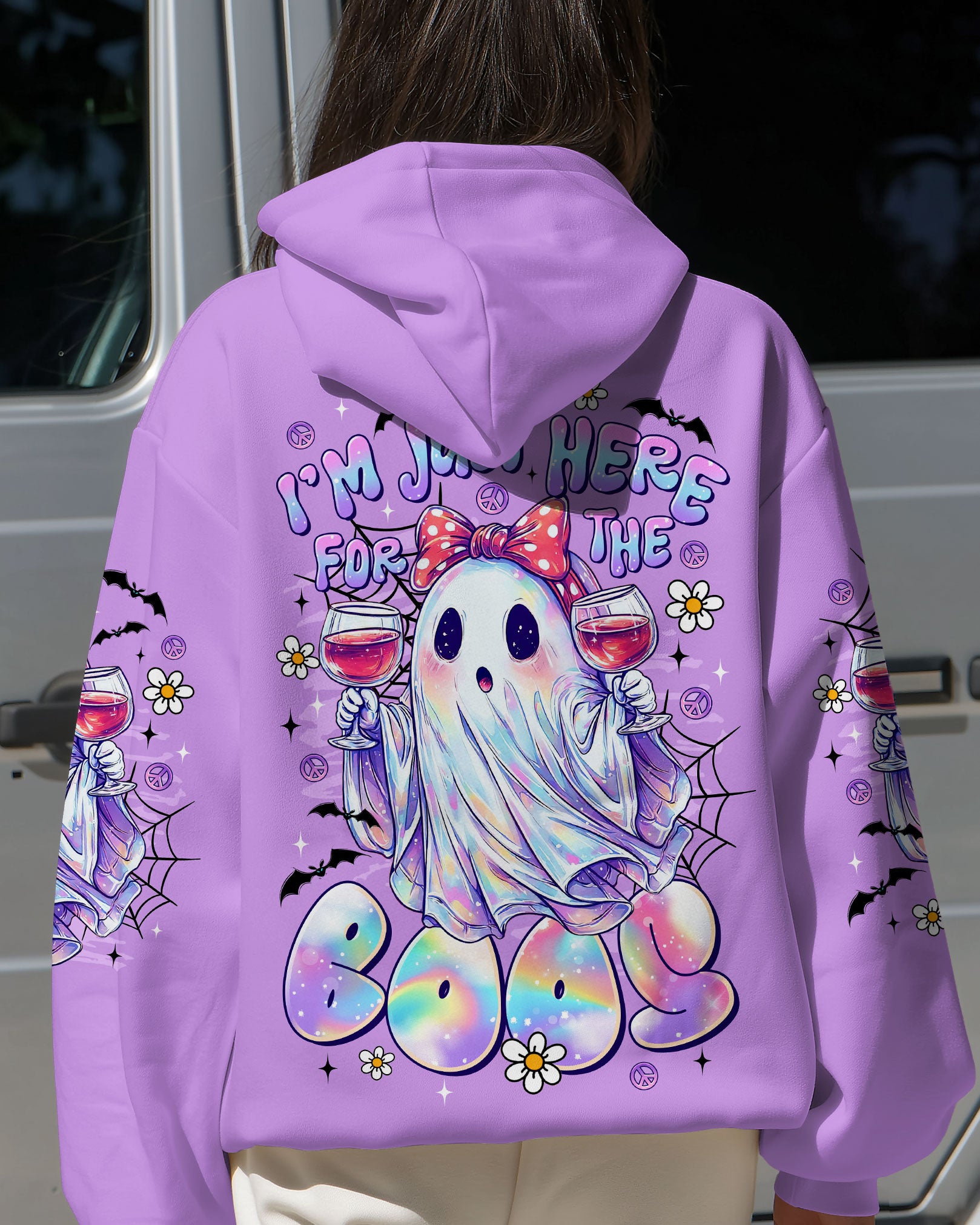 I'M JUST HERE FOR THE BOOS HALLOWEEN ALL OVER PRINT - TLTR2108253