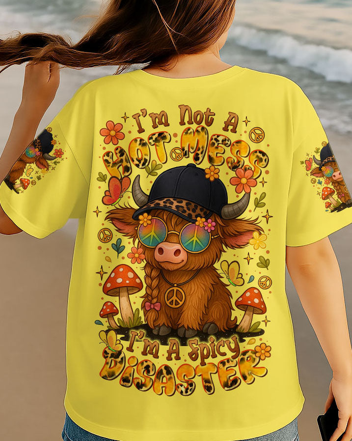 I'M NOT A HOT MESS COW ALL OVER PRINT  - TLTR2407253