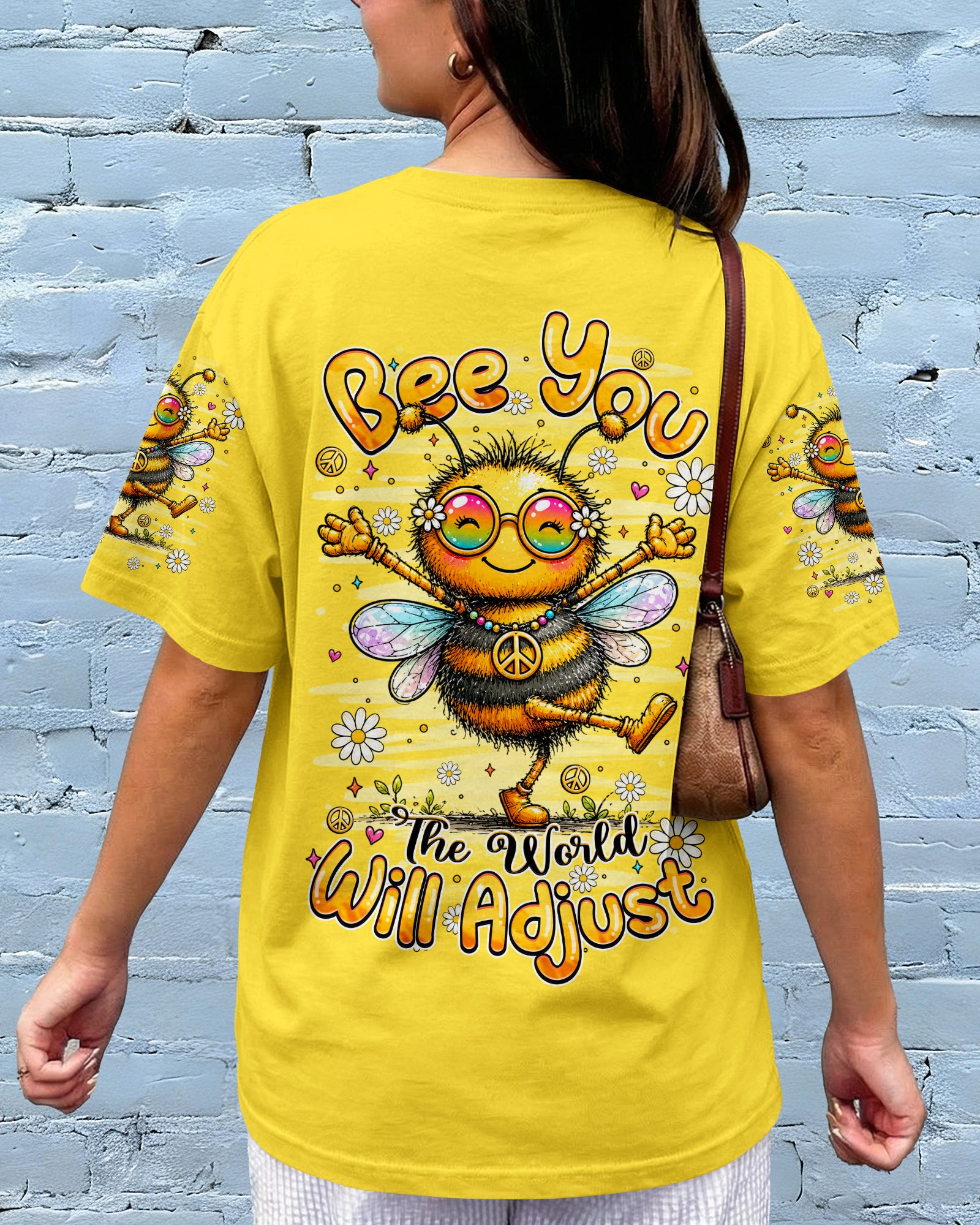 BE YOU THE WORLD WILL ADJUST BEE ALL OVER PRINT - TLHN2407261