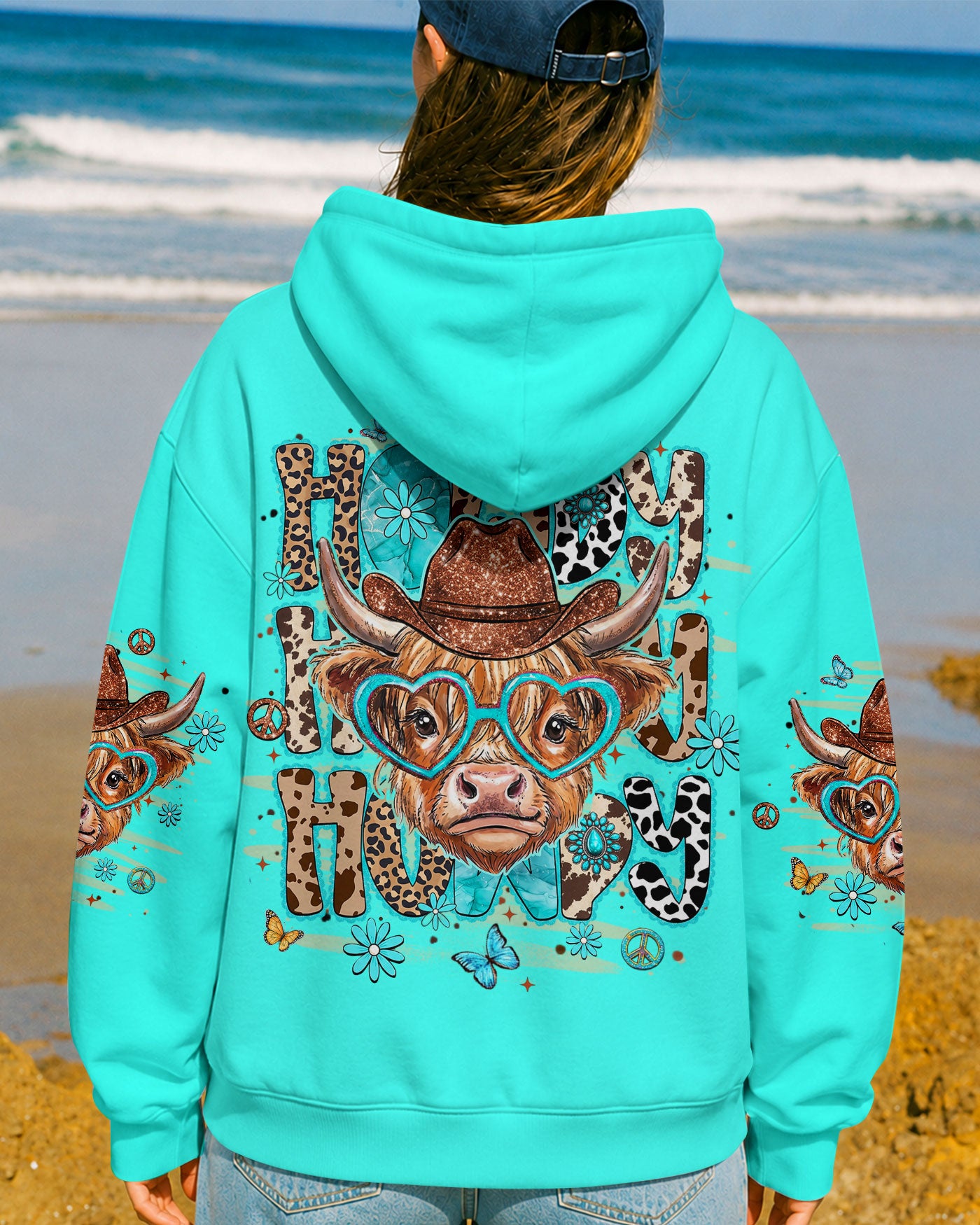 HOWDY HIGHLAND COW ALL OVER PRINT - TLHN1407262