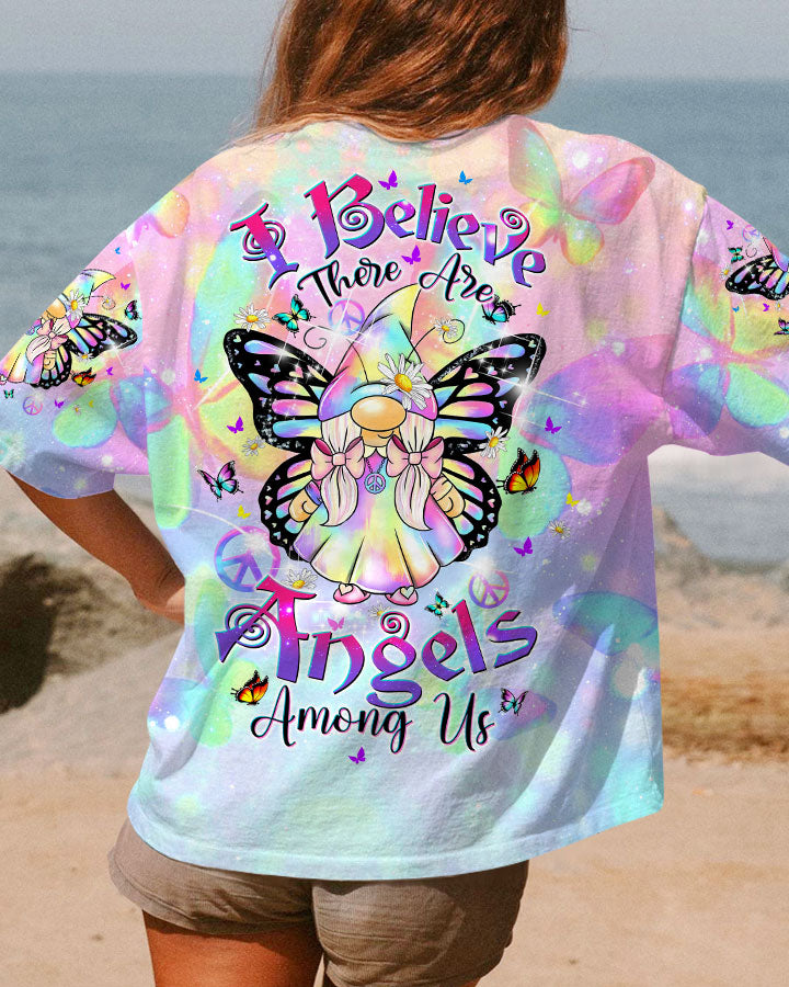 I BELIEVE THERE ARE ANGELS AMONG US GNOME ALL OVER PRINT - TLTW2702243
