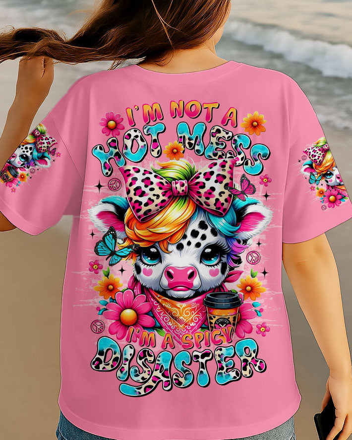 I'M NOT A HOT MESS COW ALL OVER PRINT  - TLTR2507253