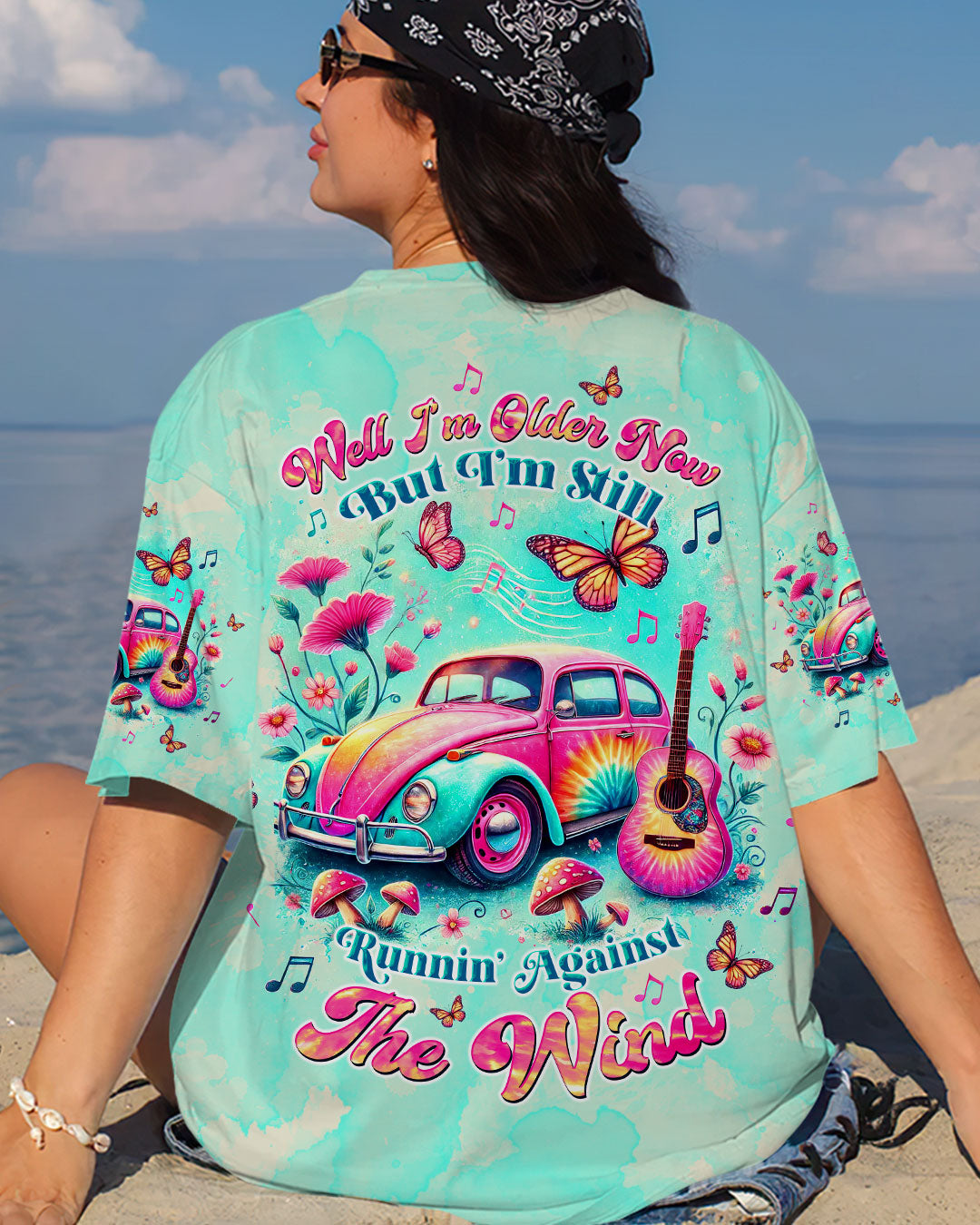RUNNING AGAINST THE WIND CAR ALL OVER PRINT - TLTW0808243
