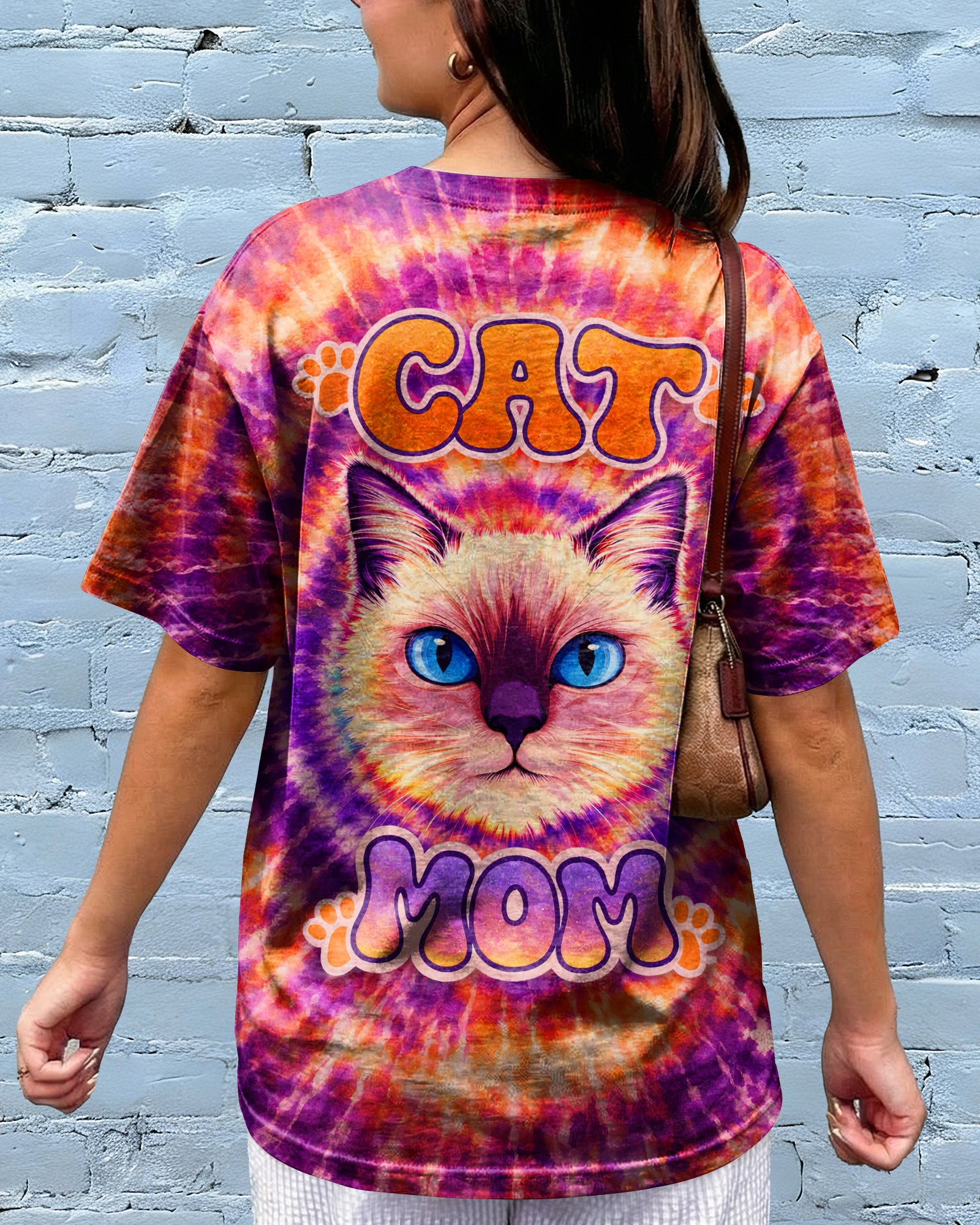 CAT MOM SWIRL ALL OVER PRINT  - TLNT0403261