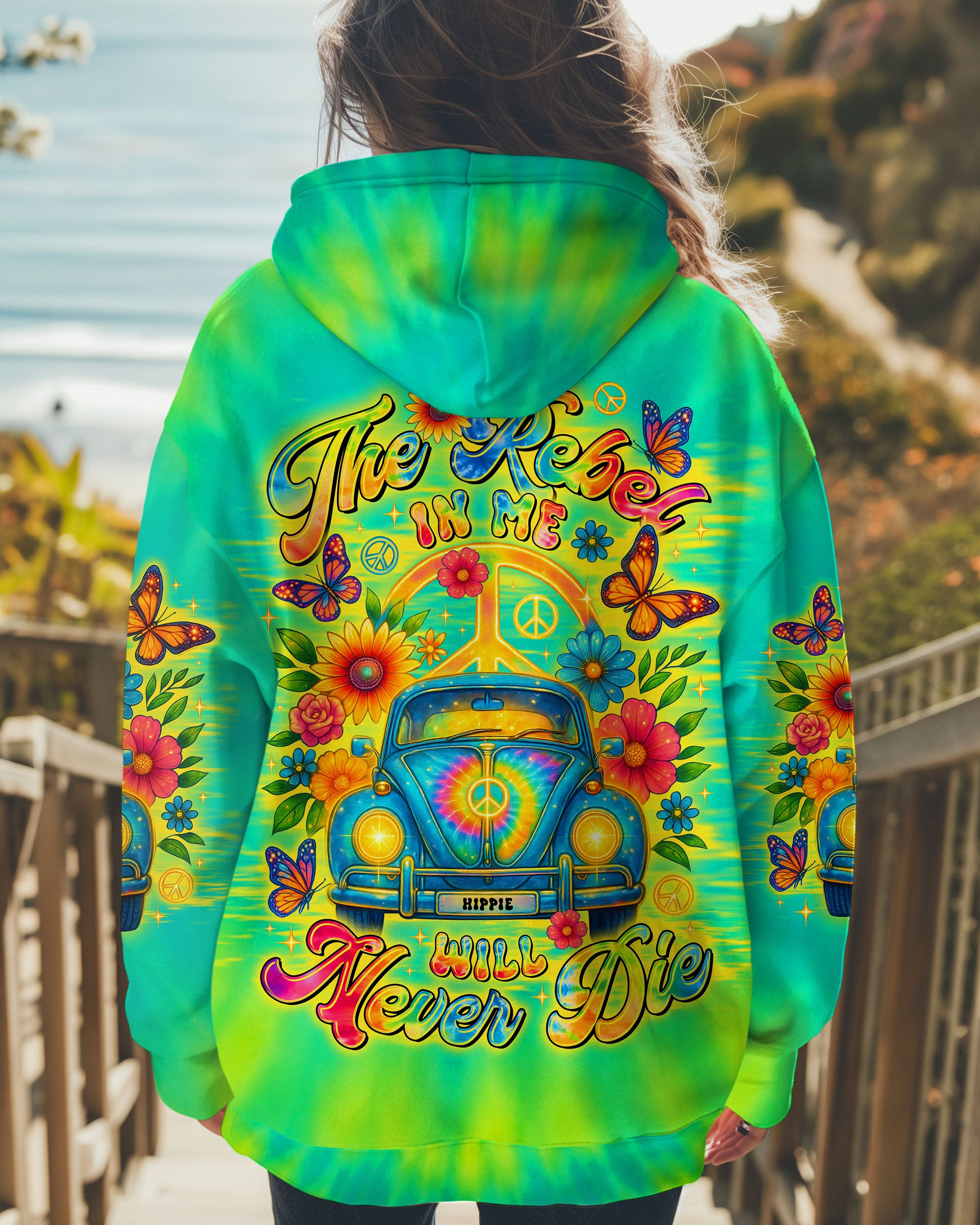 THE REBEL IN ME WILL NEVER DIE CAR TIE DYE ALL OVER PRINT - TLTR1706251