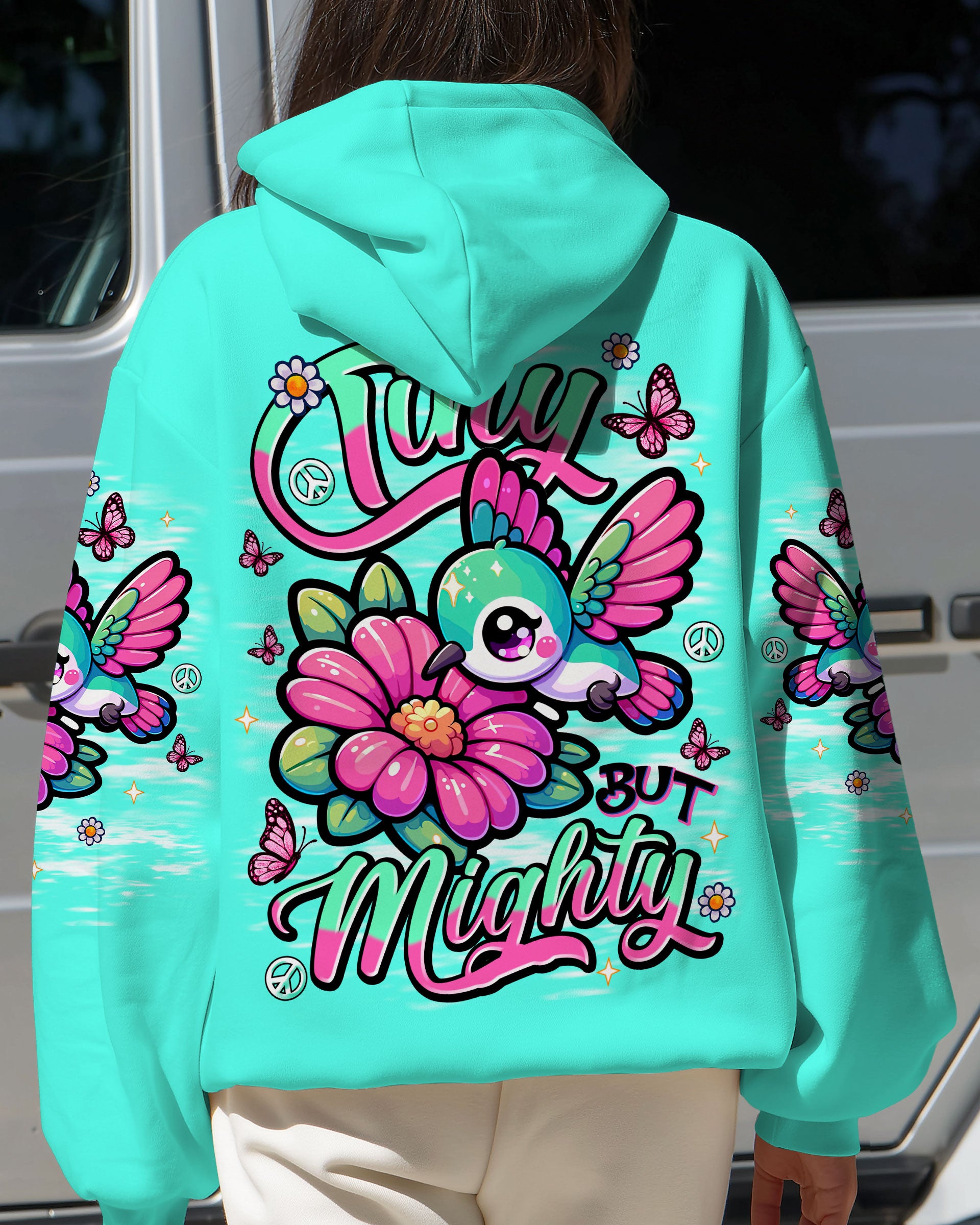 TINY BUT MIGHTY HUMMINGBIRD ALL OVER PRINT - TLNT1709253
