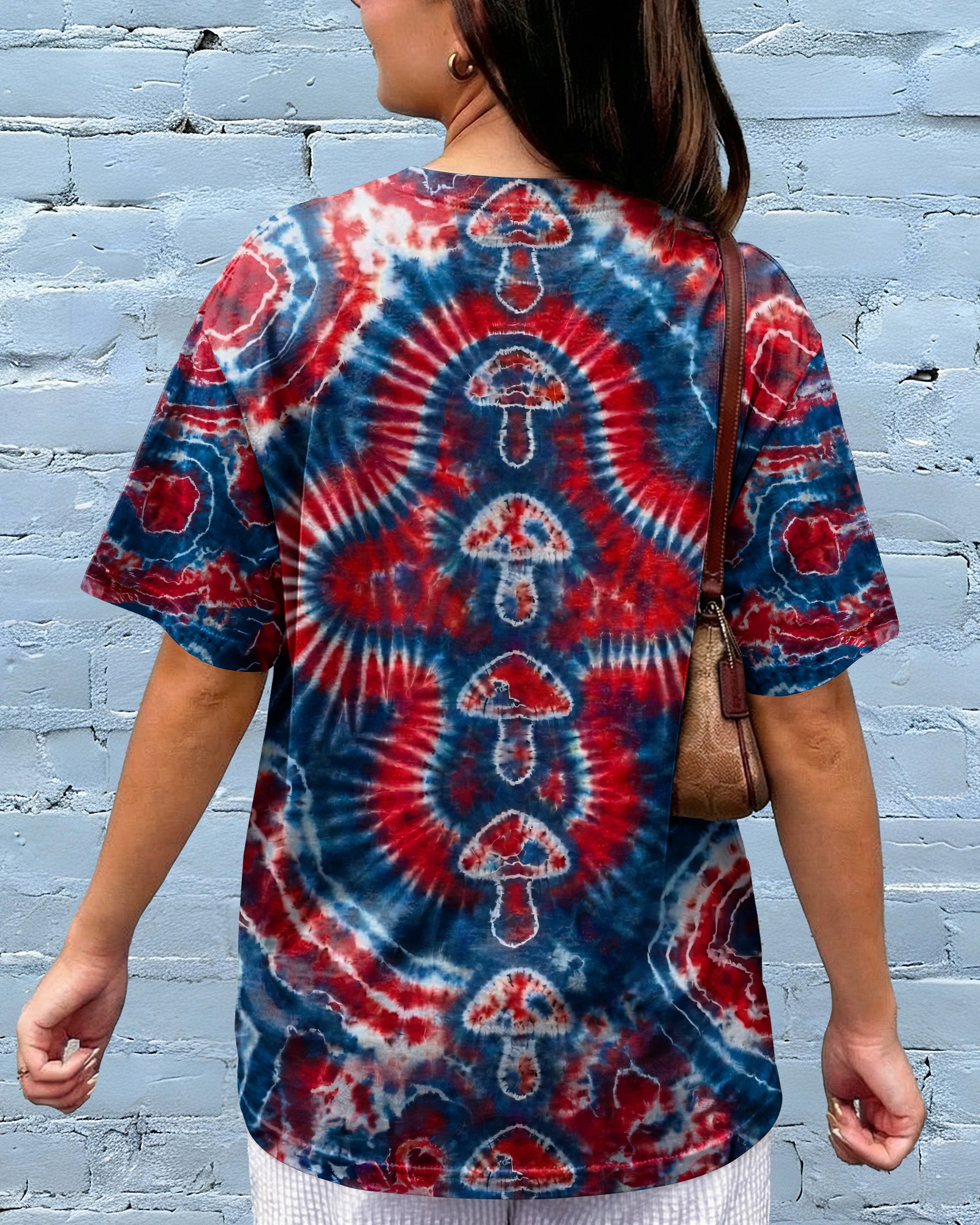 RED WHITE AND BLUE MUSHROOM ALL OVER PRINT - TYPQ0104262