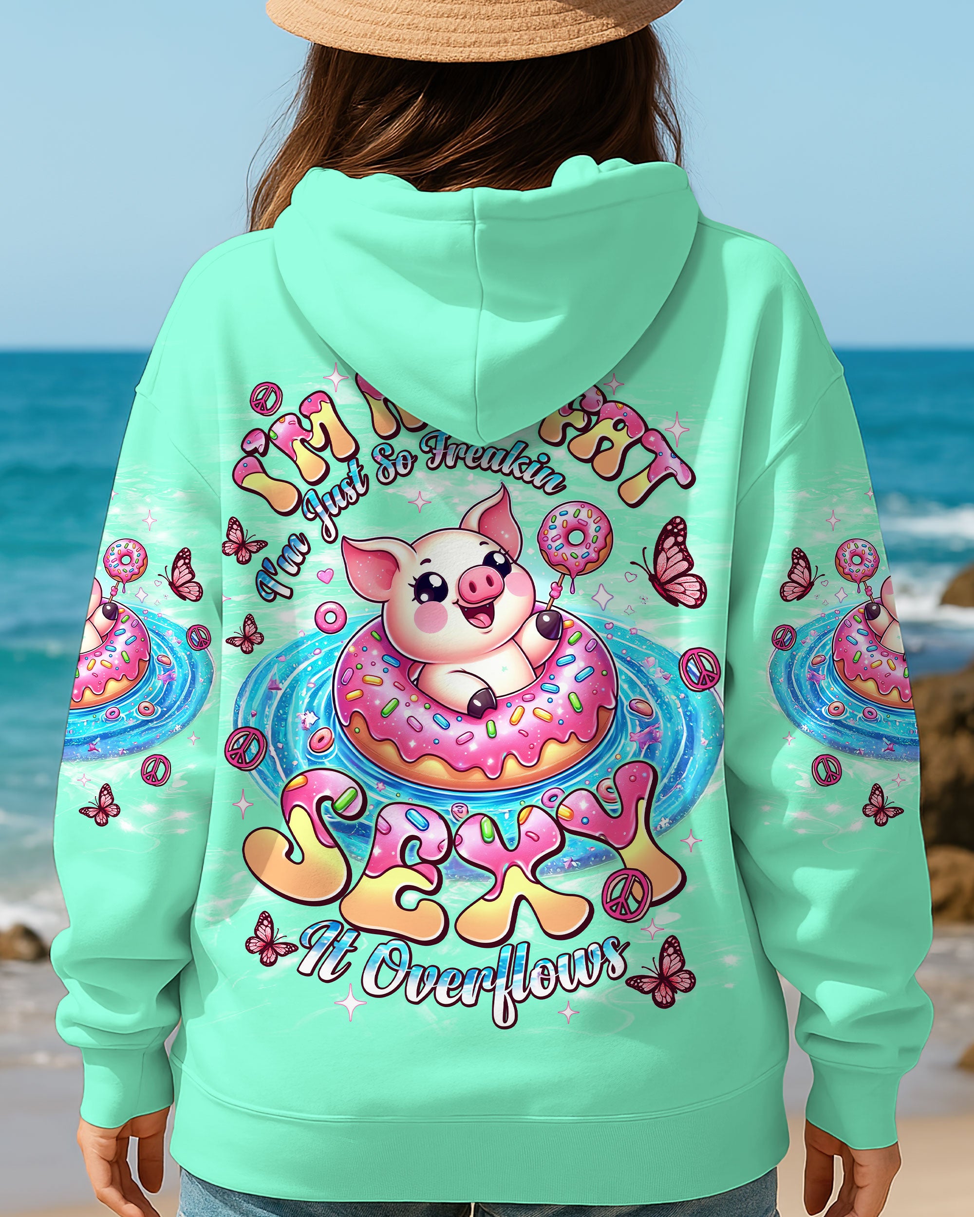 I'M NOT FAT I'M JUST SO FREAKIN SEXY IT OVERFLOWS PIG ALL OVER PRINT - TLNT2507253