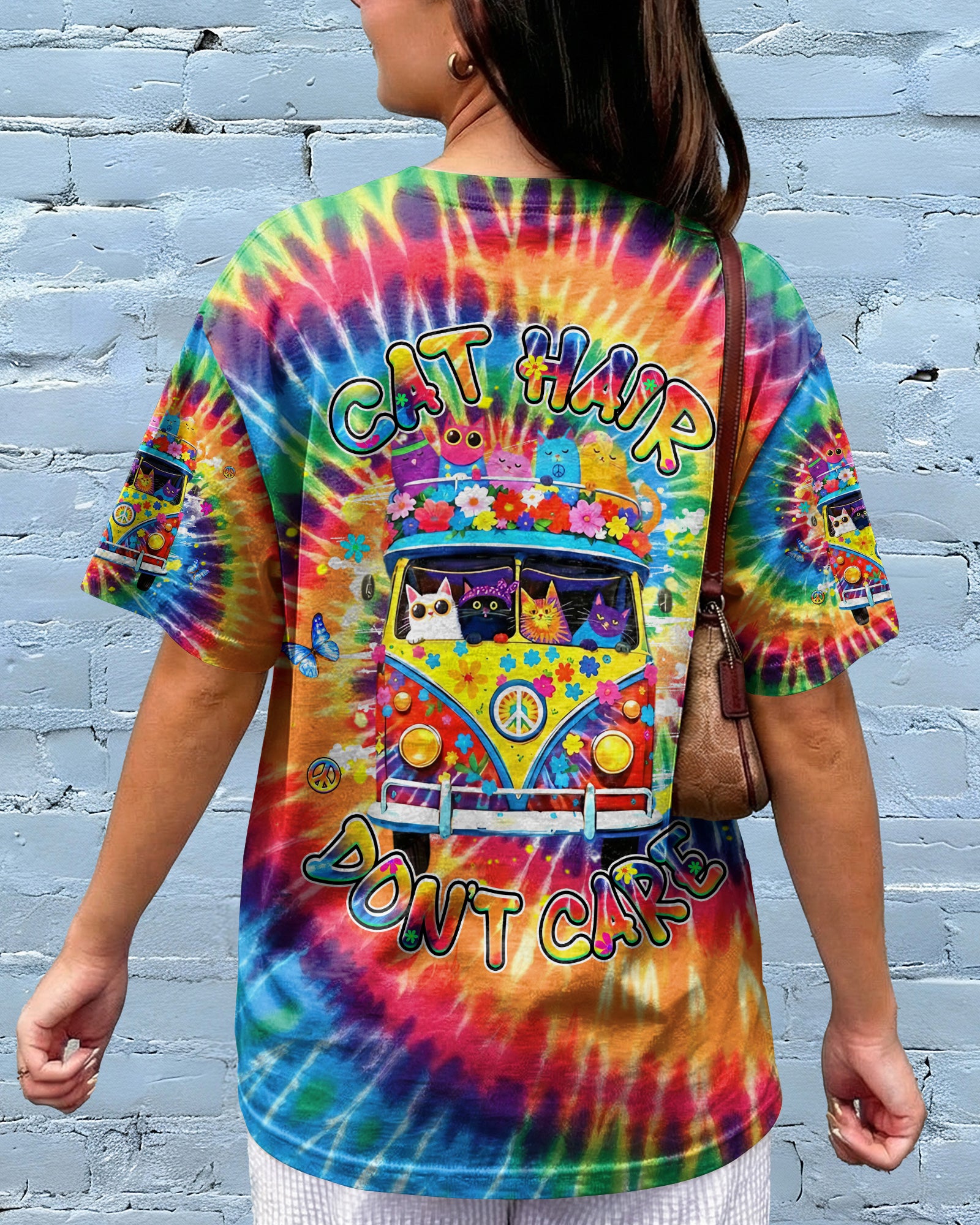 CAT HAIR DON’T CARE ALL OVER PRINT - YHHG0502261
