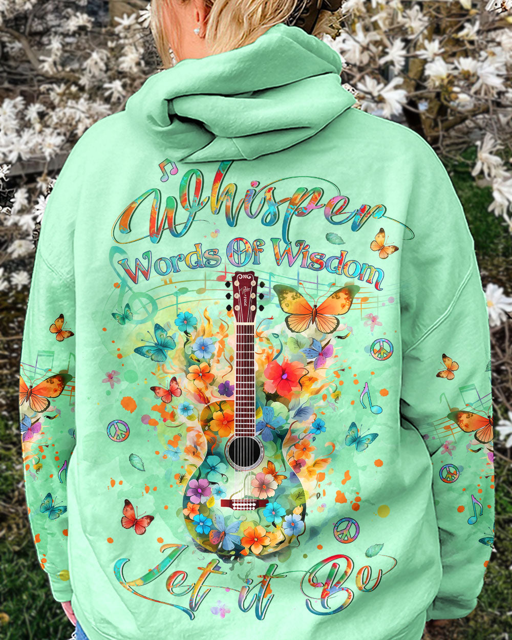 WHISPER WORDS OF WISDOM GUITAR FLOWERS ALL OVER PRINT - YHLT2211232