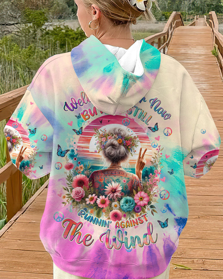 RUNNING AGAINST THE WIND OLD LADY ALL OVER PRINT - TLTW2512232