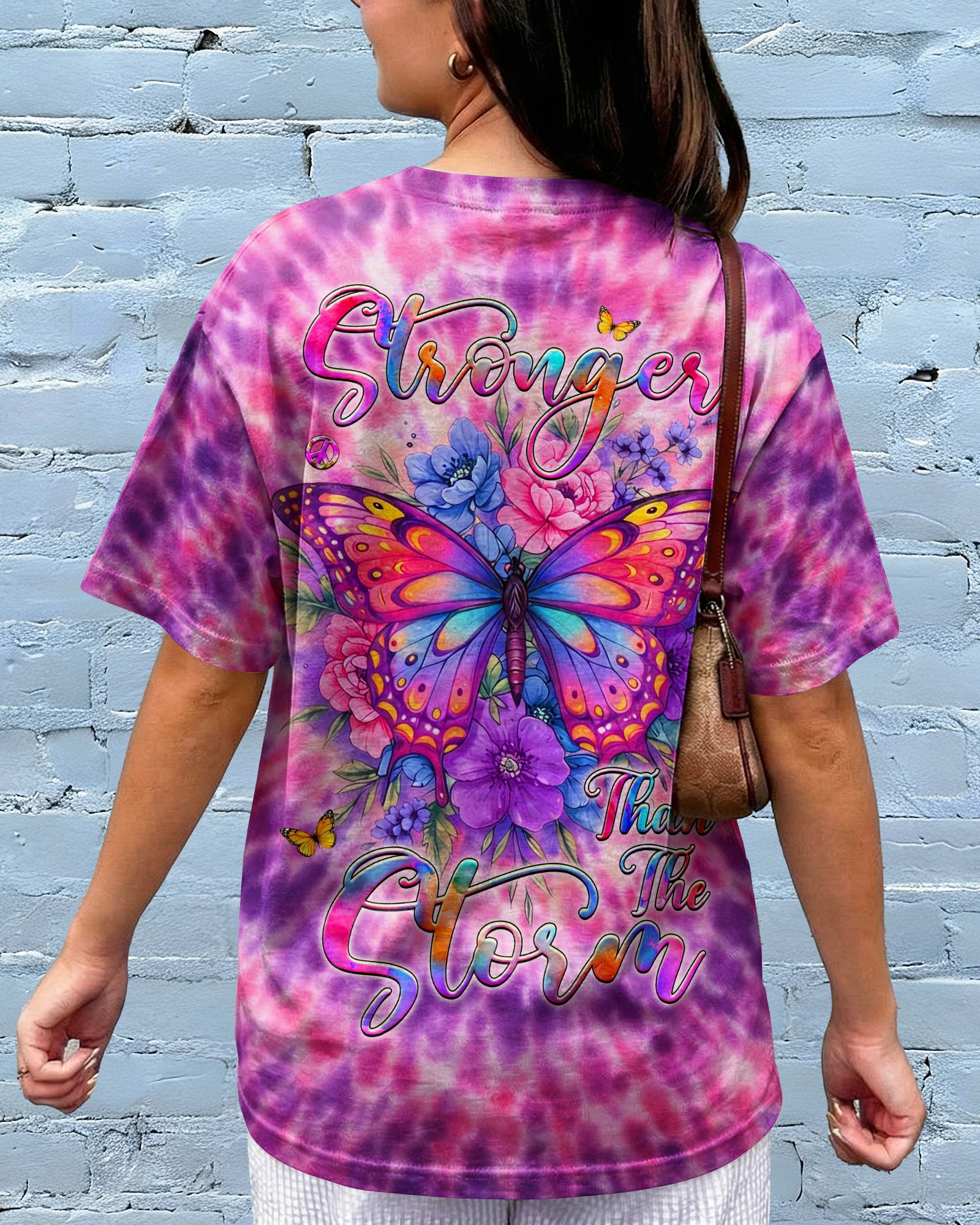STRONGER THAN THE STORM BUTTERFLY SWIRL ALL OVER PRINT  - TLHG3003261