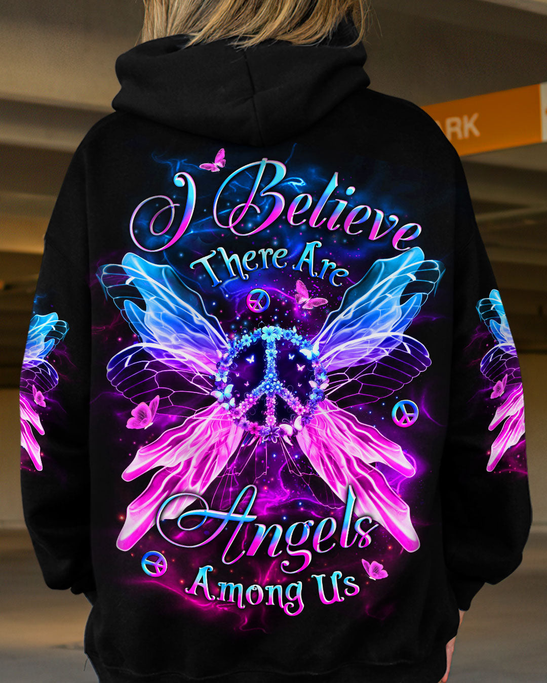 I BELIEVE THERE ARE ANGELS AMONG US WINGS ALL OVER PRINT - YHLT0301253