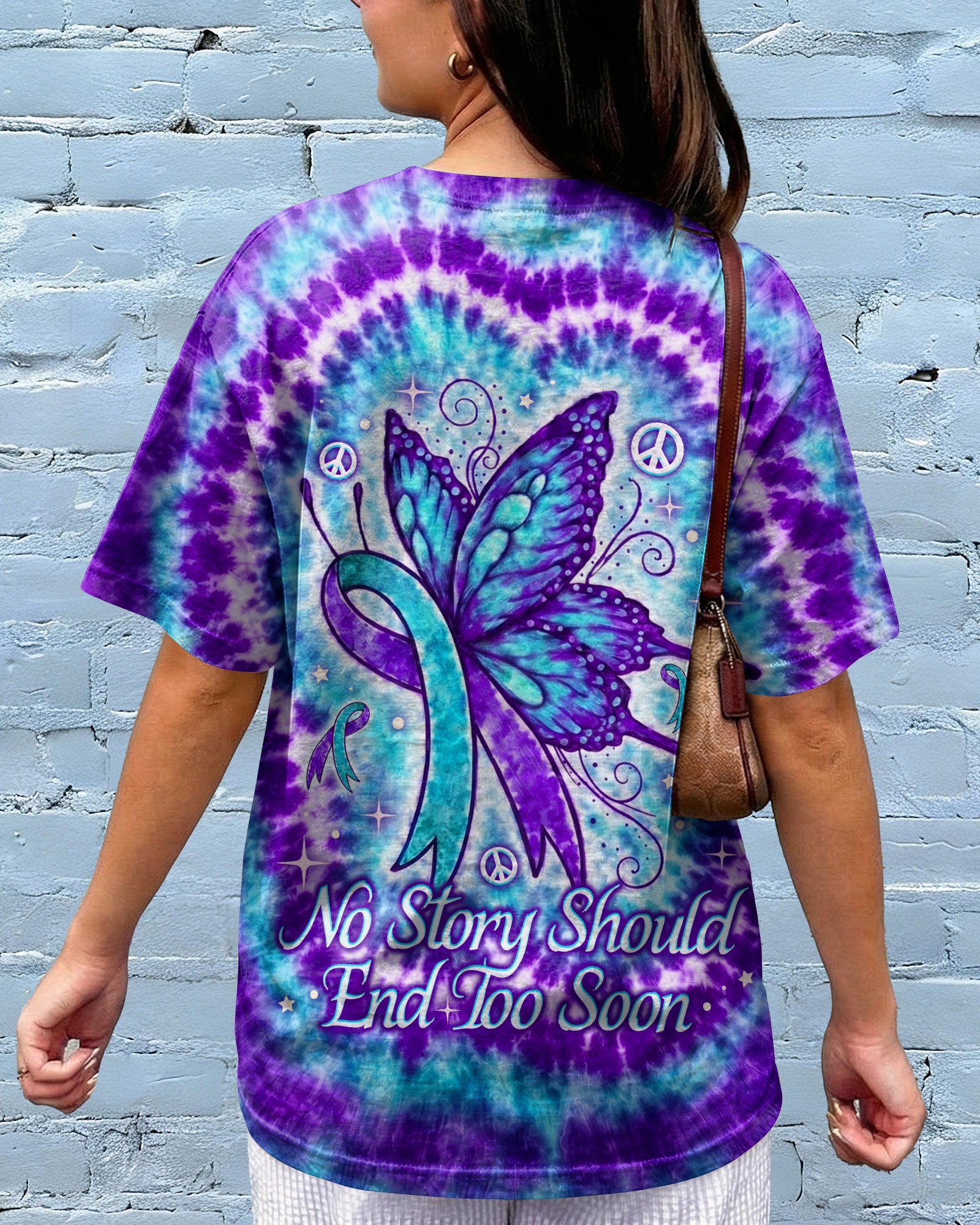 NO STORY SHOULD END TOO SOON BUTTERFLY SUICIDE PREVENTION ALL OVER PRINT  - TLNO1607261