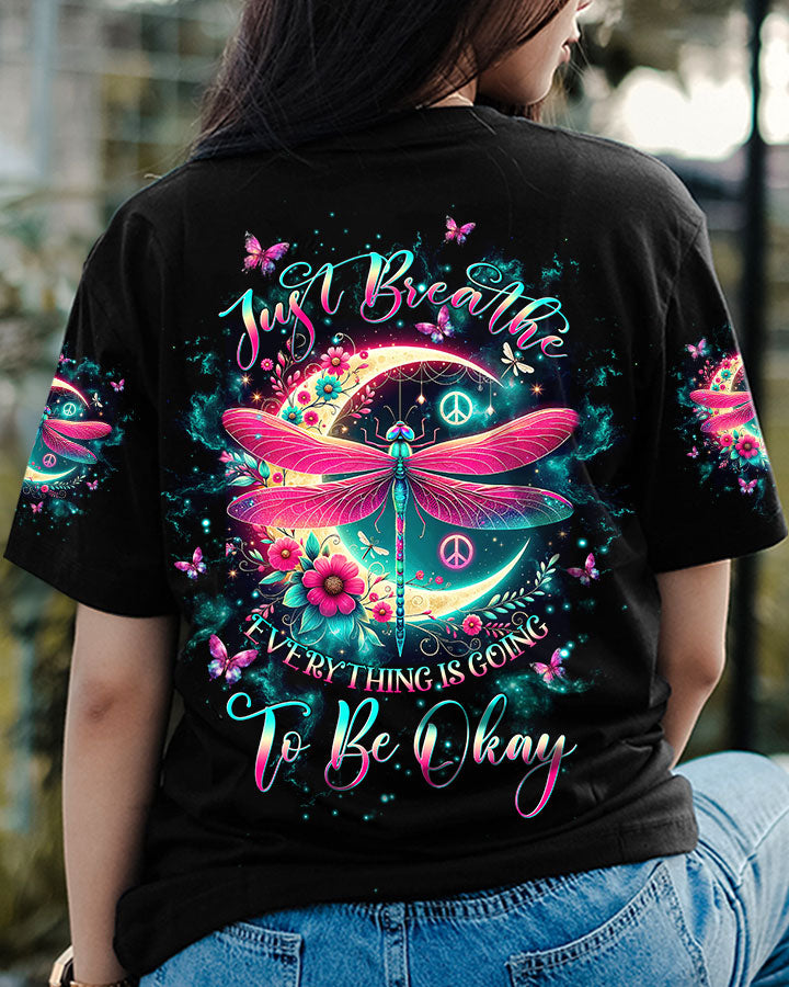 JUST BREATHE DRAGONFLY MOON ALL OVER PRINT - TLTW2711232