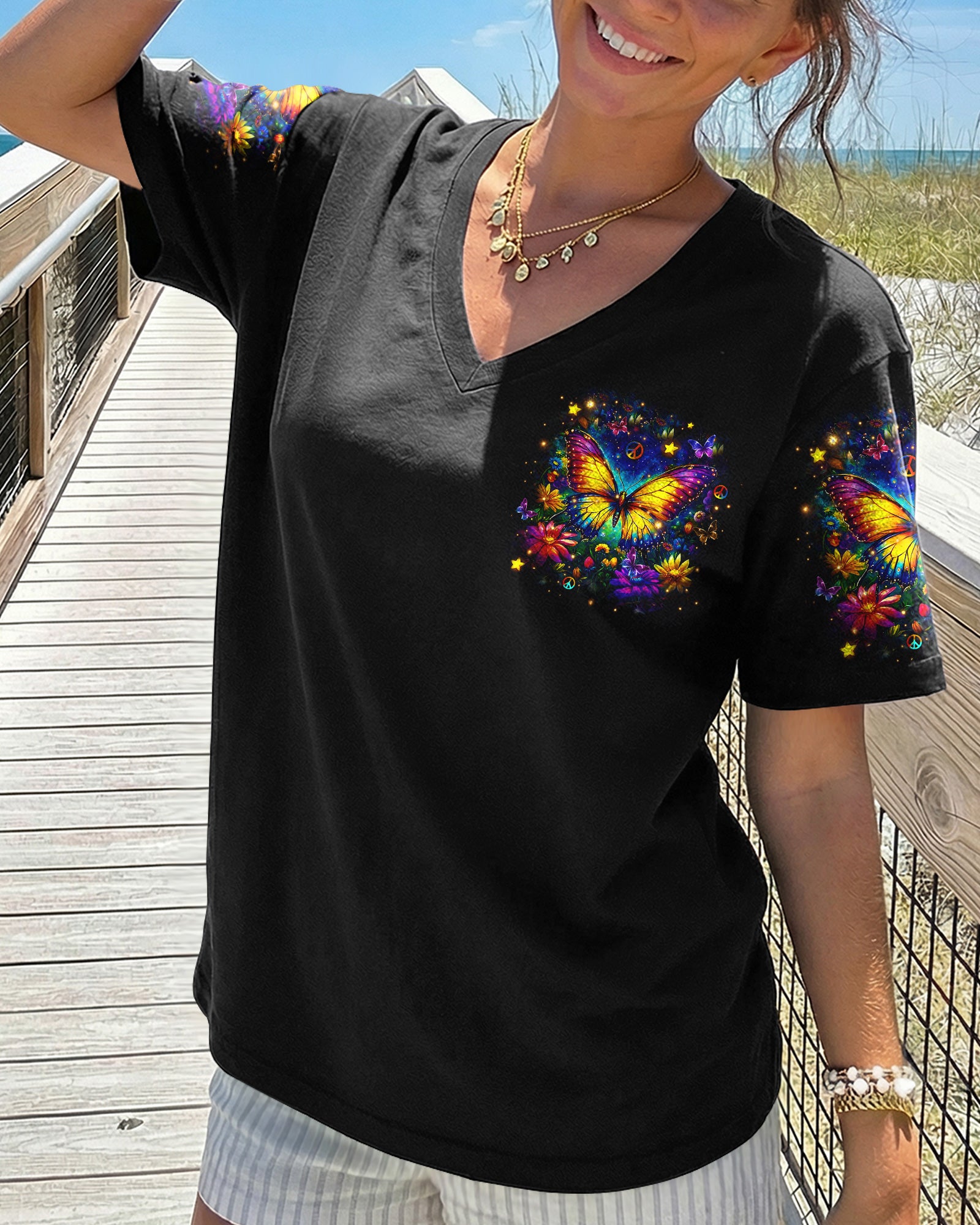 JUST BELIEVE BUTTERFLY ALL OVER PRINT - YHHN0502262