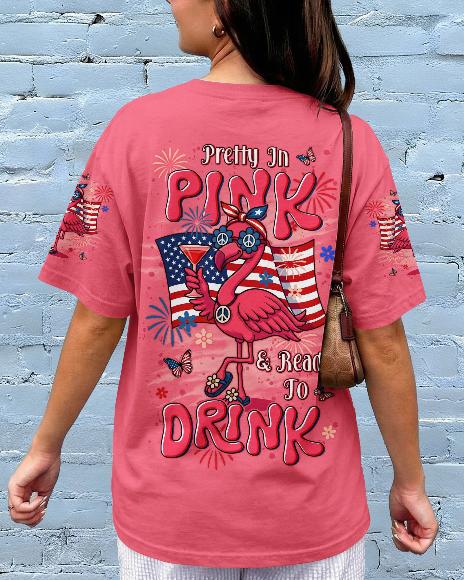 PRETTY IN PINK FLAMINGO ALL OVER PRINT - TYLN3003262