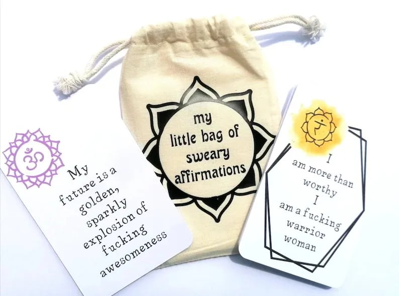 🔥Hot Sale 50% OFF✨ - 🎁Funny Affirmation Card Gift With Storage Pouch