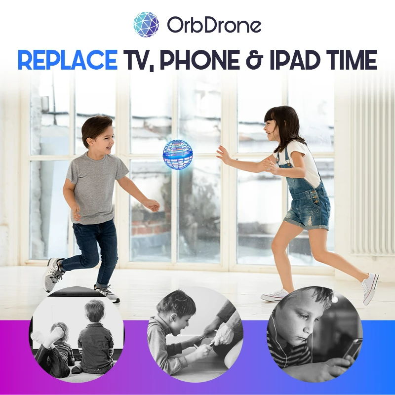 OrbDrone - 🎄Early Christmas Sale-50% OFF🎁 Flying Orb Pro Spinner Mini Drone