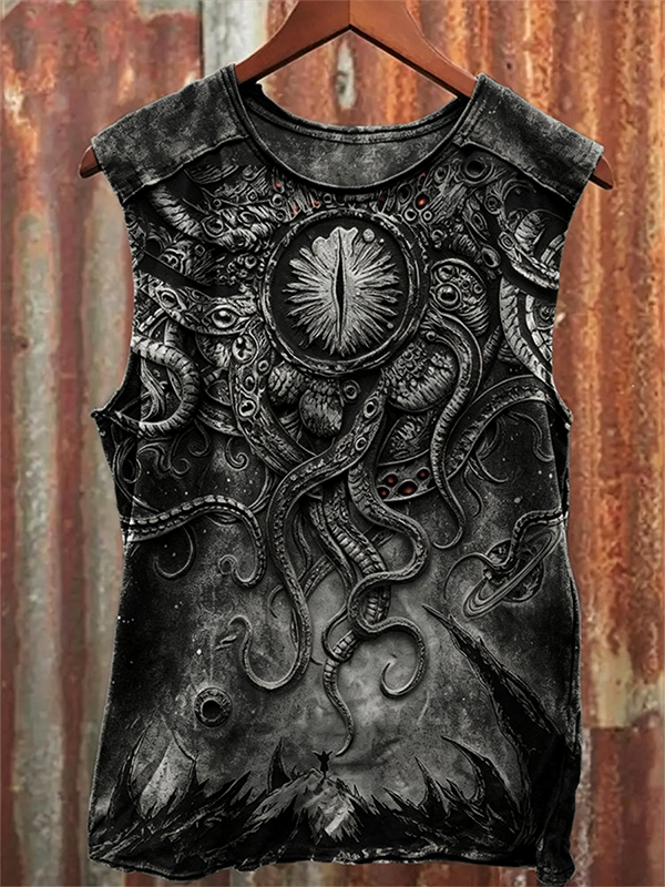 Men's Eye Of Cthulhu Art Print Tank Top