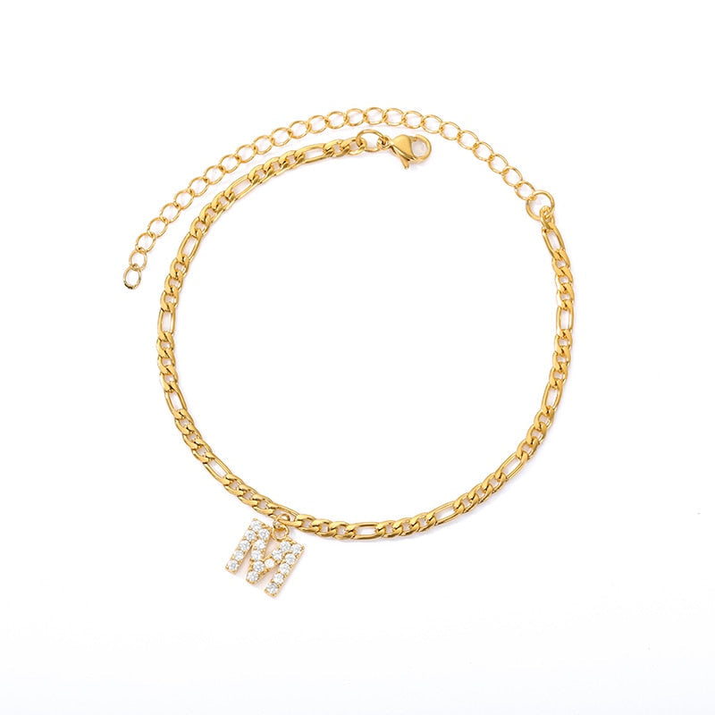 【Buy 1 Get 1 Free】Initial Anklet & Initial Rings