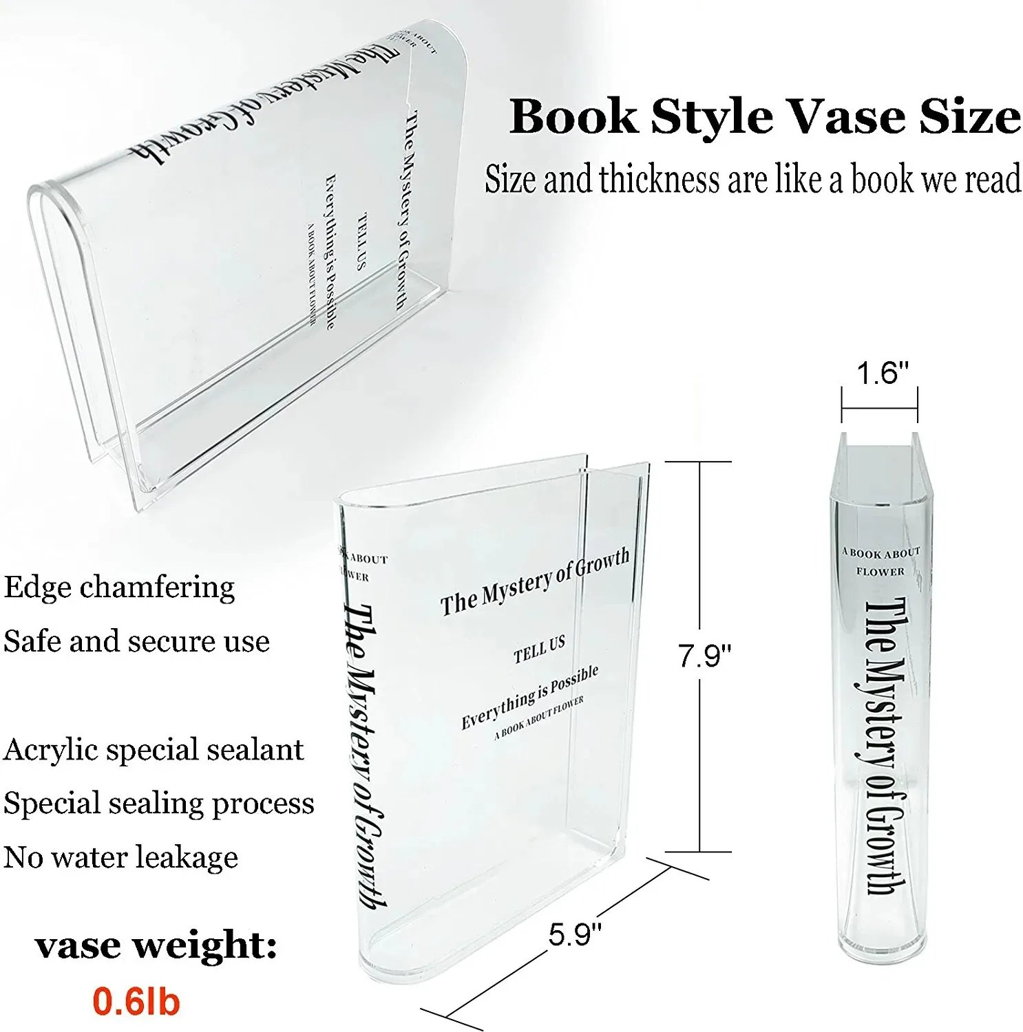🔥LAST DAY 50% OFF - 📚💐💕Book Vase: Books About Flowers