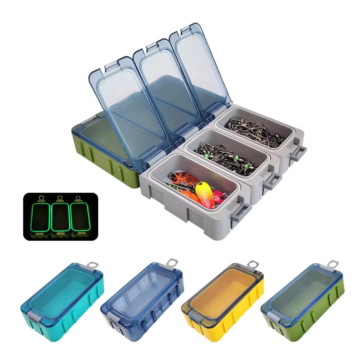 Magnetic fish hook storage cube