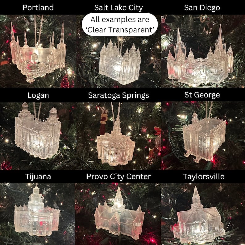 Temple Christmas Ornaments