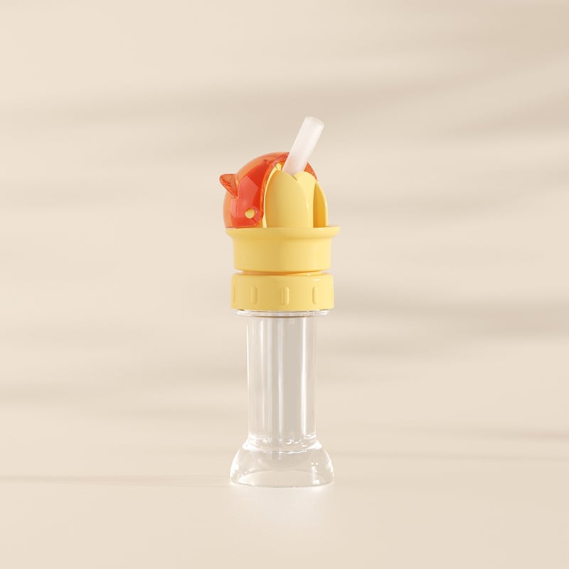 Water Bottle Spout Conversion Cap with Straw | Universal Fit for Juice & Water Bottles | Spill-Proof Flip Top Cover for Toddlers & Children