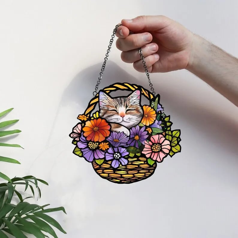 🔥LAST DAY 50% OFF - 💐 Art Flower Basket Pendant 🏡