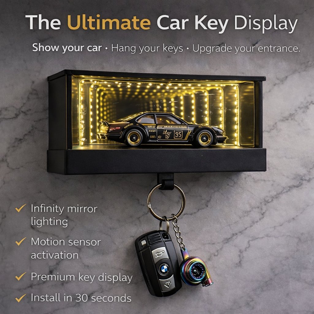 1:64 Car Display Key Holder – Wall Mounted Organizer