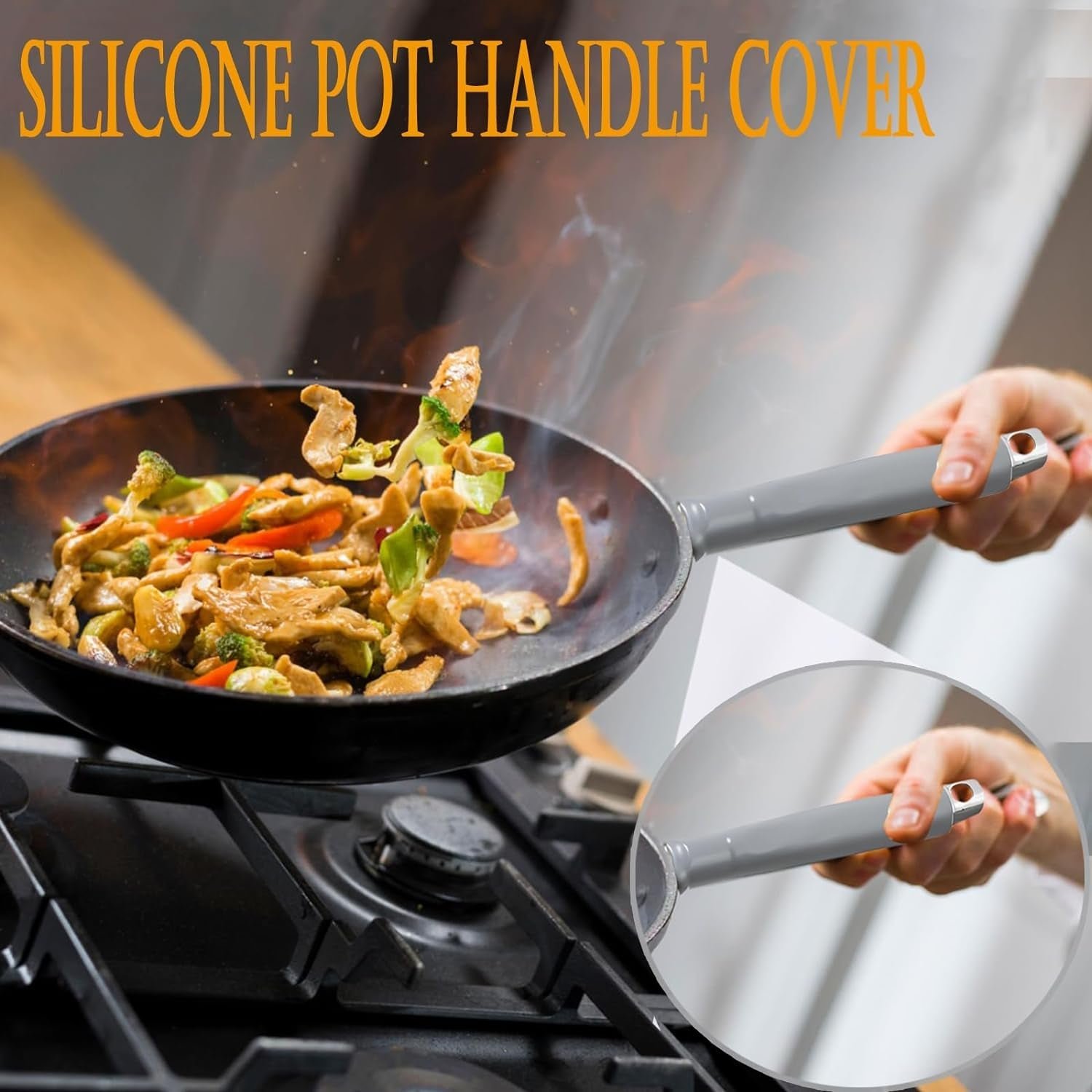 Pot Handle Heat Insulation Silicon Cover
