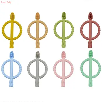 Baby Teether Silicone Hollow Teething Tube