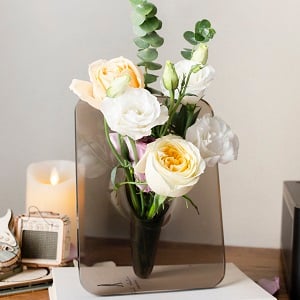 small acrylic vase