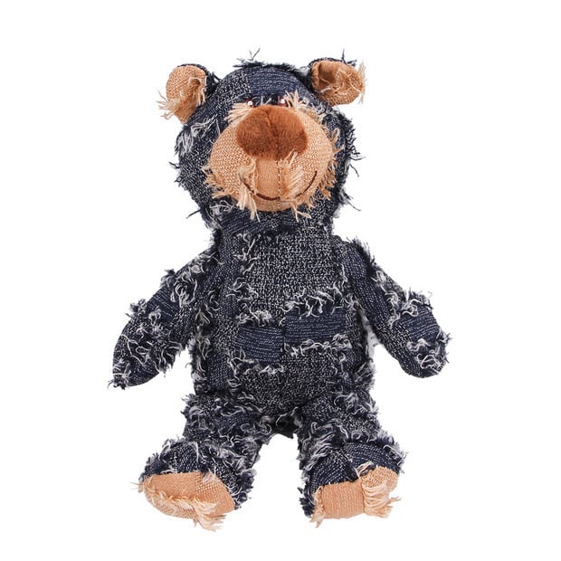 Indestructible Robust Teddy Bear Dog Toy - Training Interactive Play Dog Toys for Aggressive Chewers