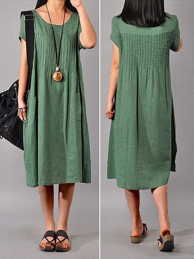 Women's Casual Loose Cotton Dress