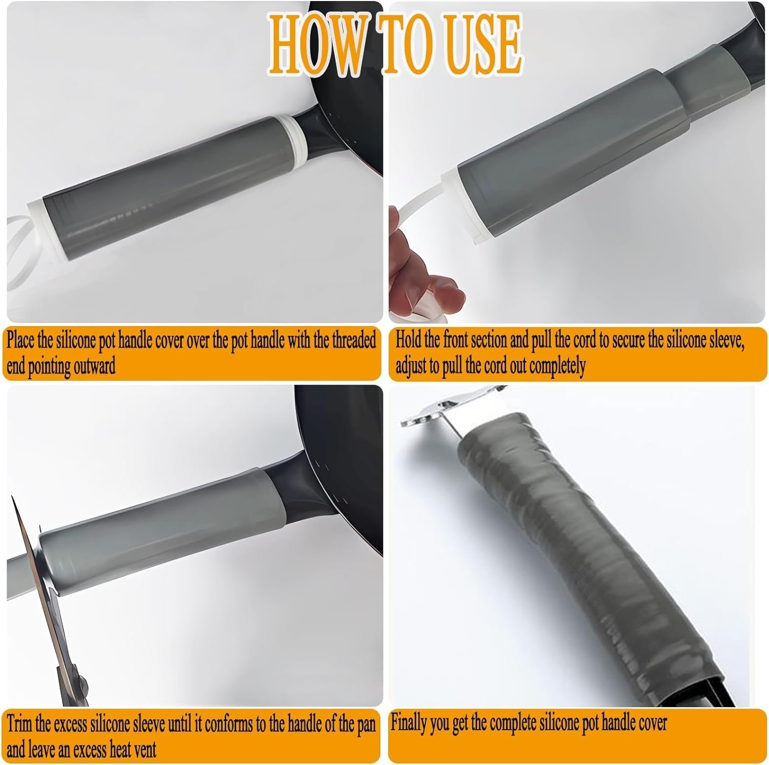 Pot Handle Heat Insulation Silicon Cover