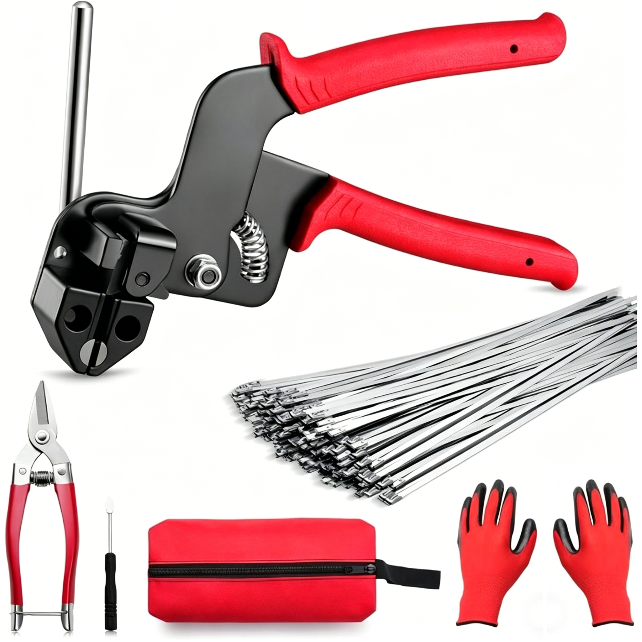 ⚡ Stainless Steel Cable Tie Tool | Fast Tightening & Cutting Gun