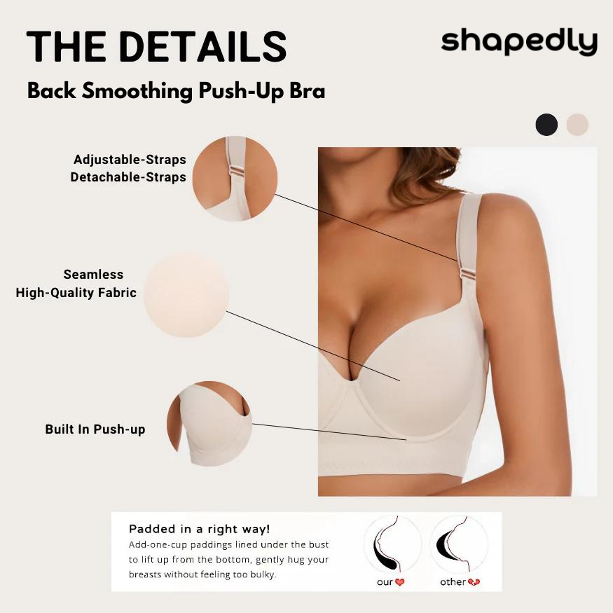 Shapedly Back Smoothing Push-Up Bra